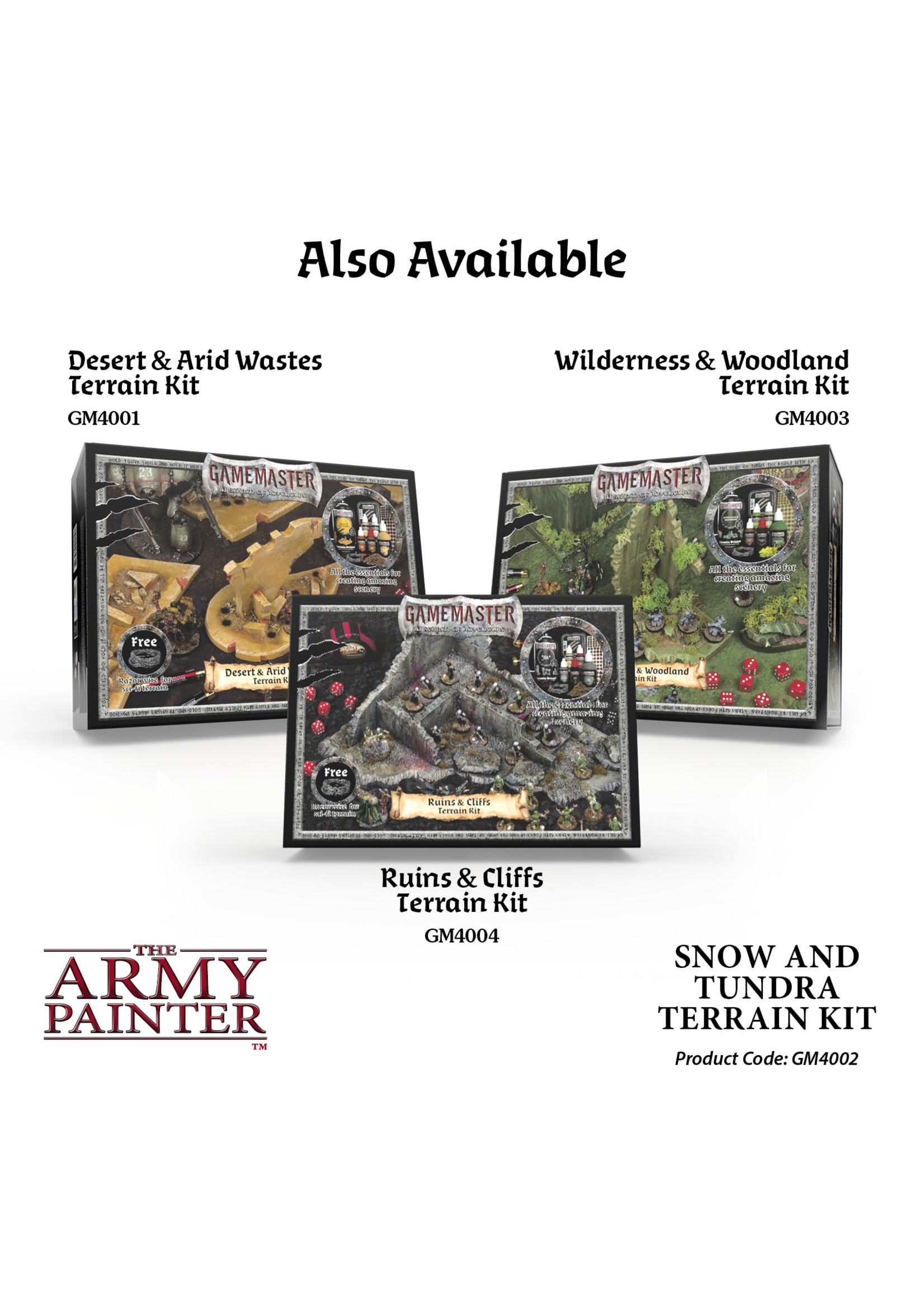 The Army Painter Gamemaster: Snow & Tundra Terrain Kit