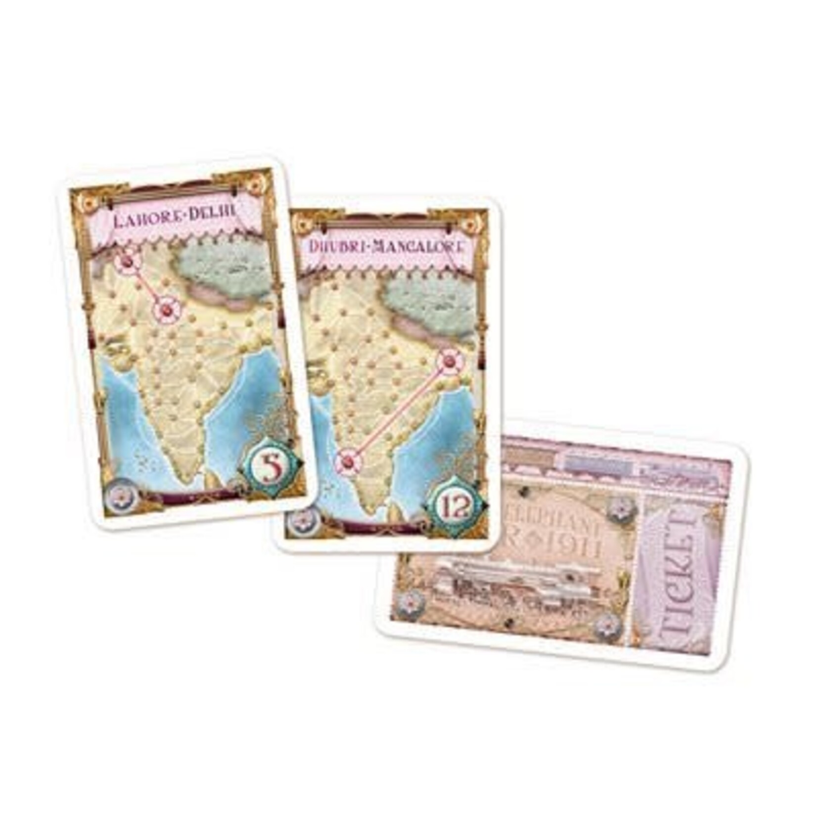 Inde/Suisse, Map #2 - extension pour Les aventuriers du Rail / Ticket to Ride (ML)