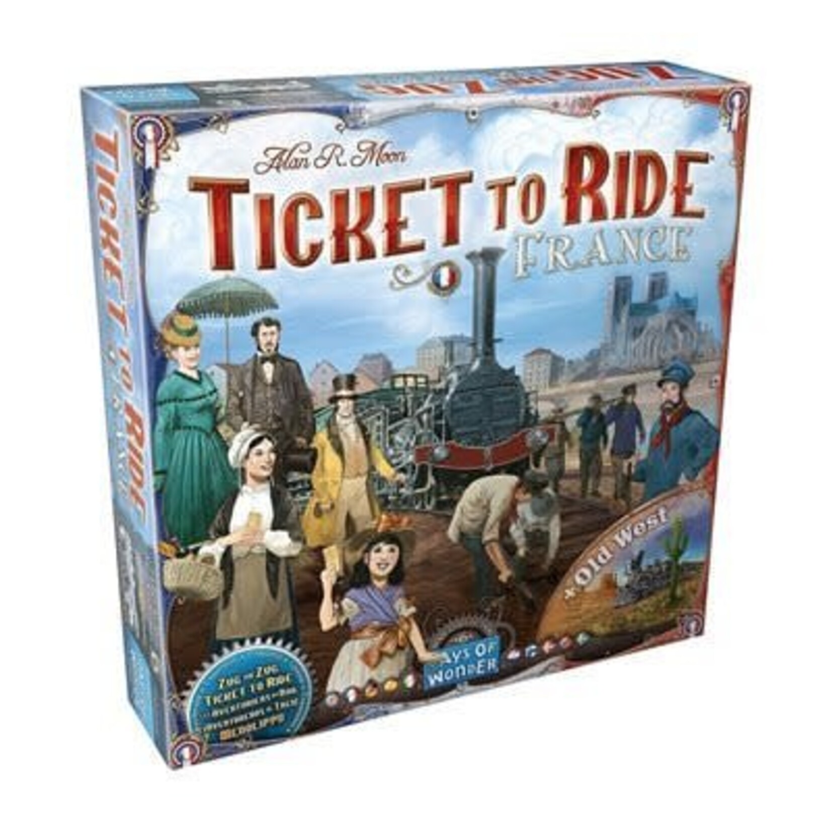 France / Old West, Map #6 - Ticket to Ride Expansion (ML)