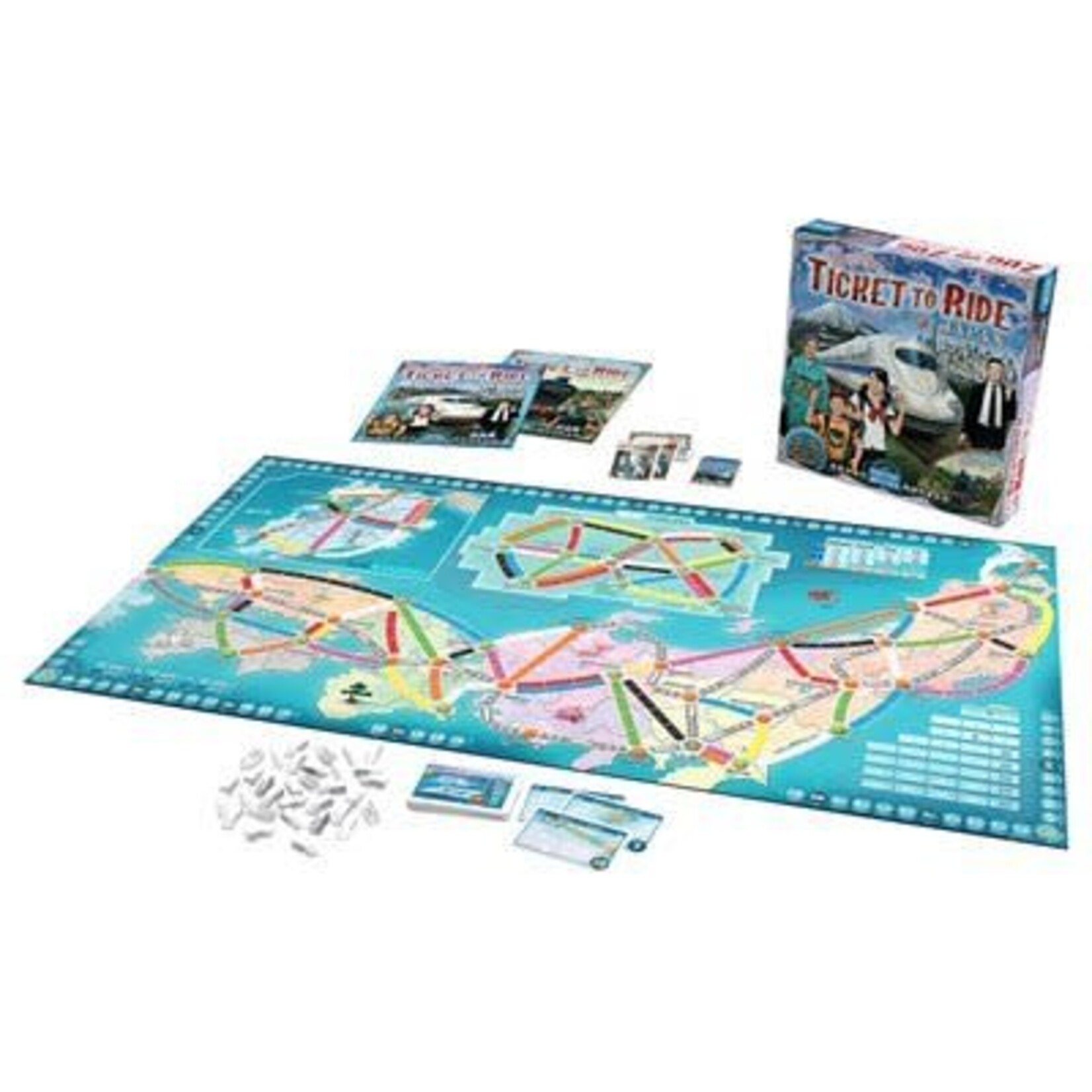 Japan / Italy, Map #7 -  Ticket to Ride Expansion (ML)
