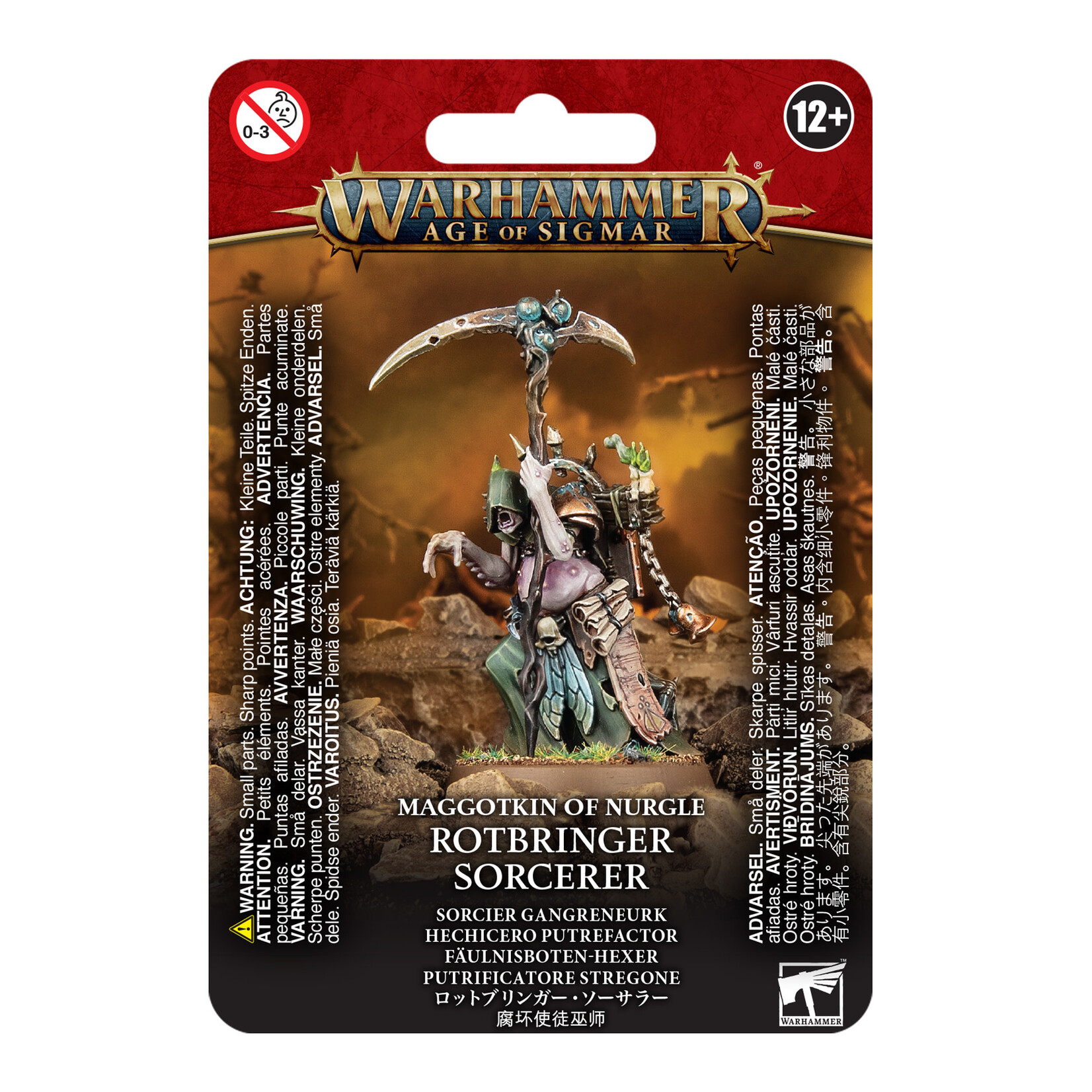 Games Workshop Rotbringer Sorcerer - Maggotkin of Nurgle - Warhammer Age of Sigmar