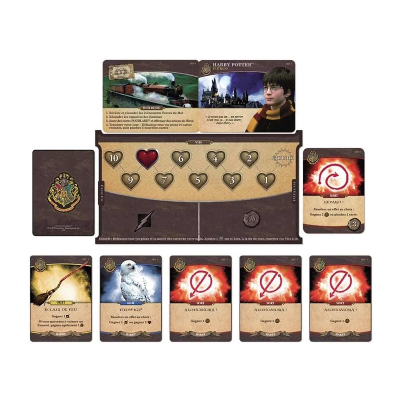 Harry Potter - Bataille à Poudlard (FR), jeu de base
