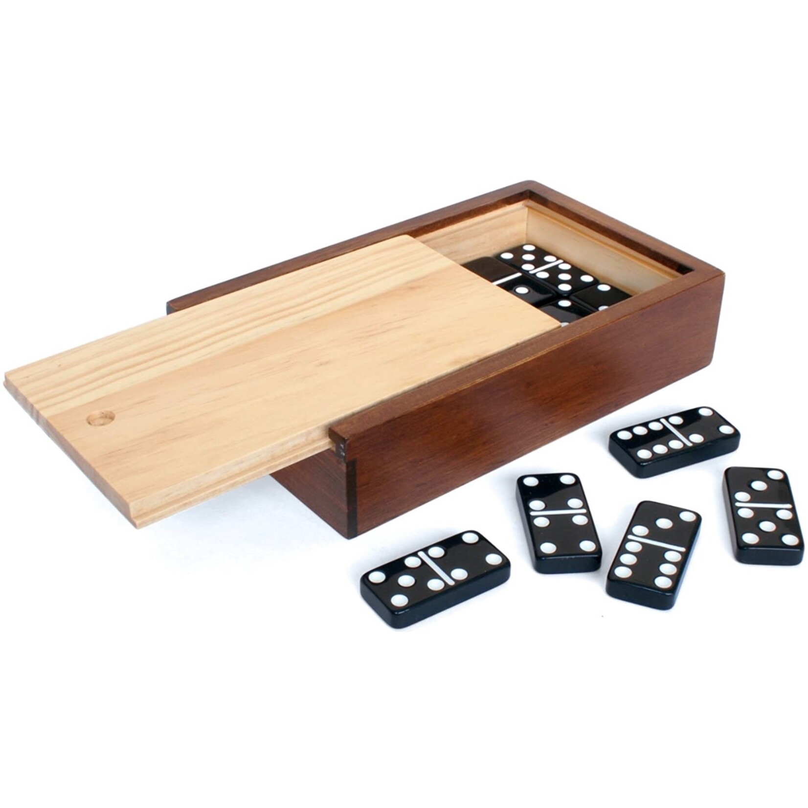 Dominoes in wooden box by WE Games