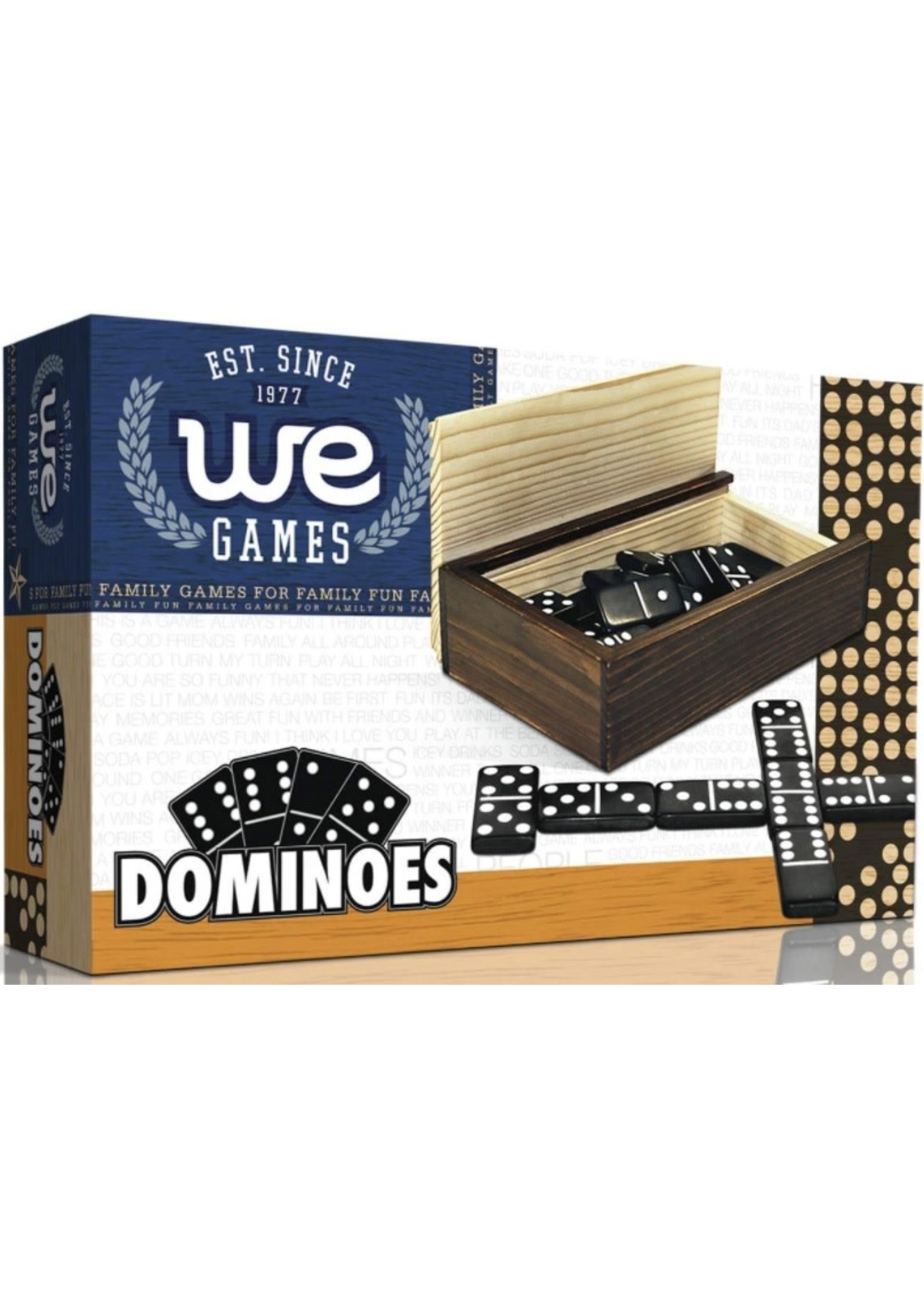WE Games Dominoes in wooden box by WE Games