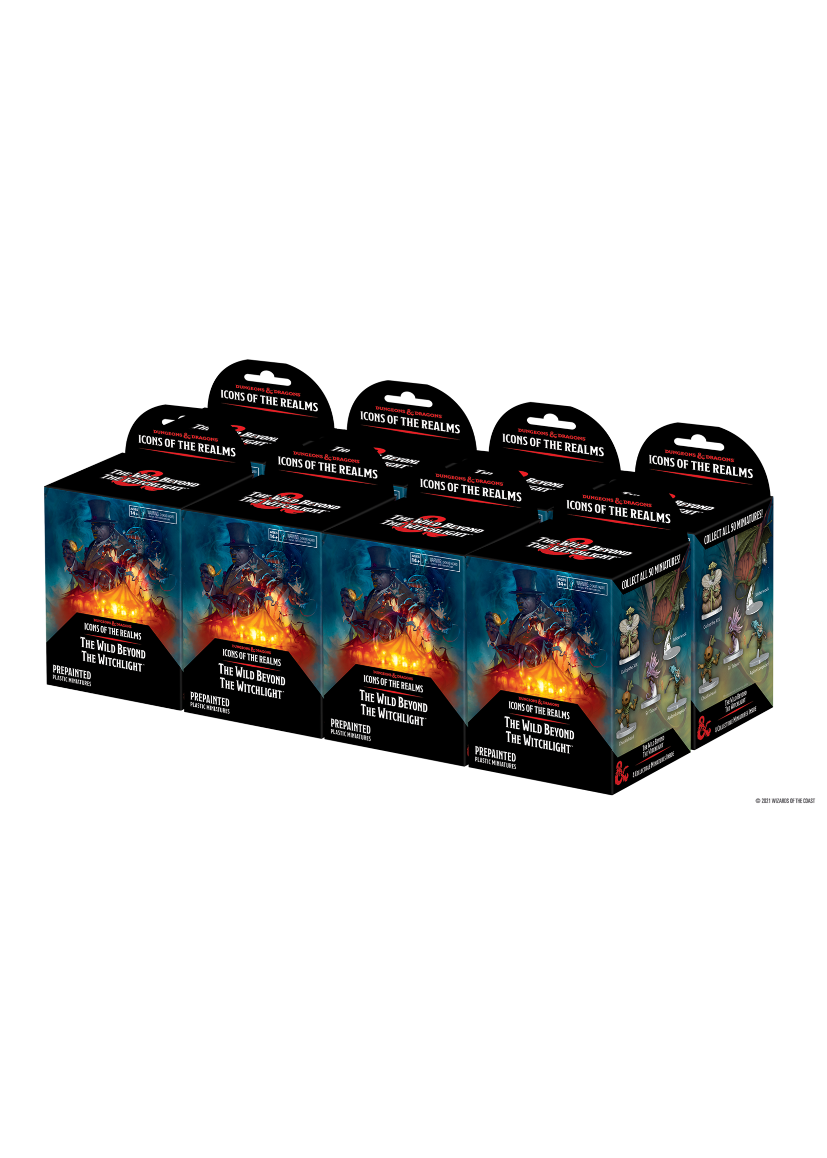 WizKids The Wild Beyond the Witchlight - D&D Icons of the Realms - Prepainted Plastic Miniatures - 8 Booster Brick