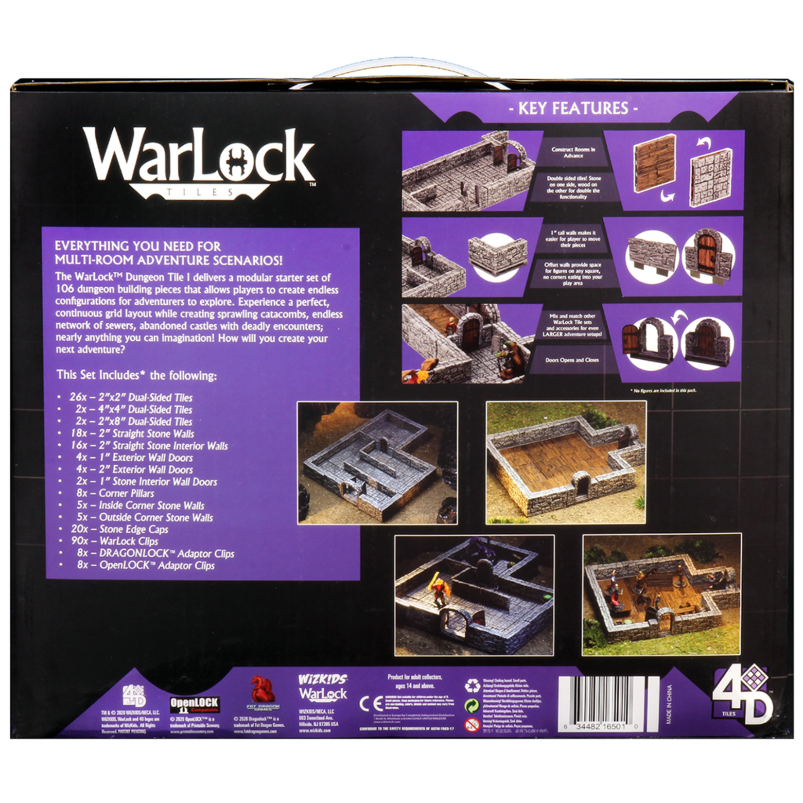WizKids Warlock Tiles - Dungeon Tiles 1