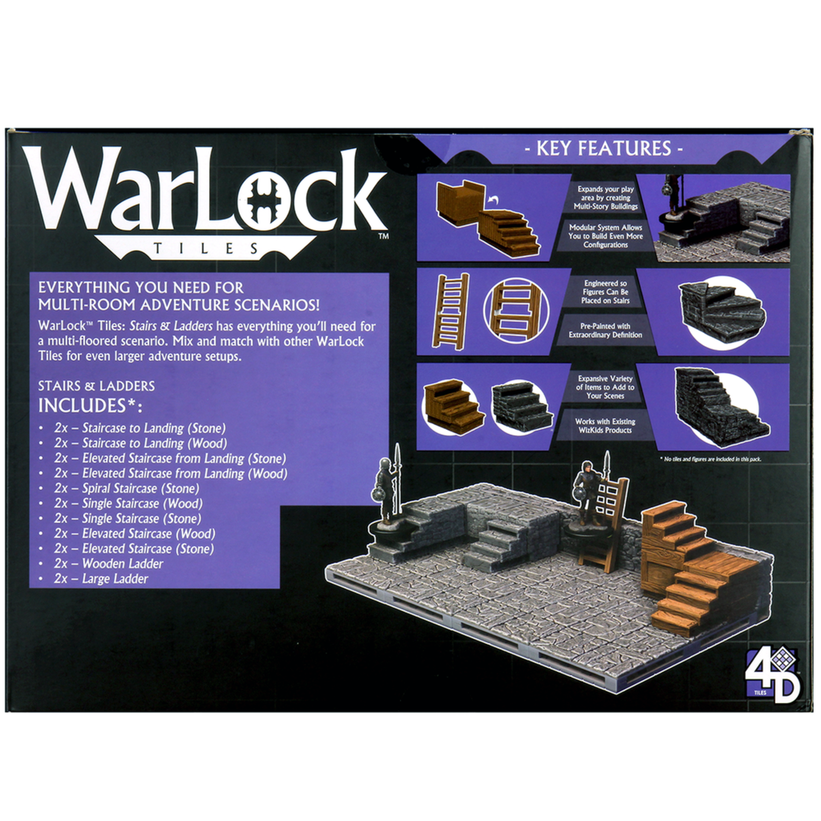 WizKids Warlock Tiles: Stairs & Ladders