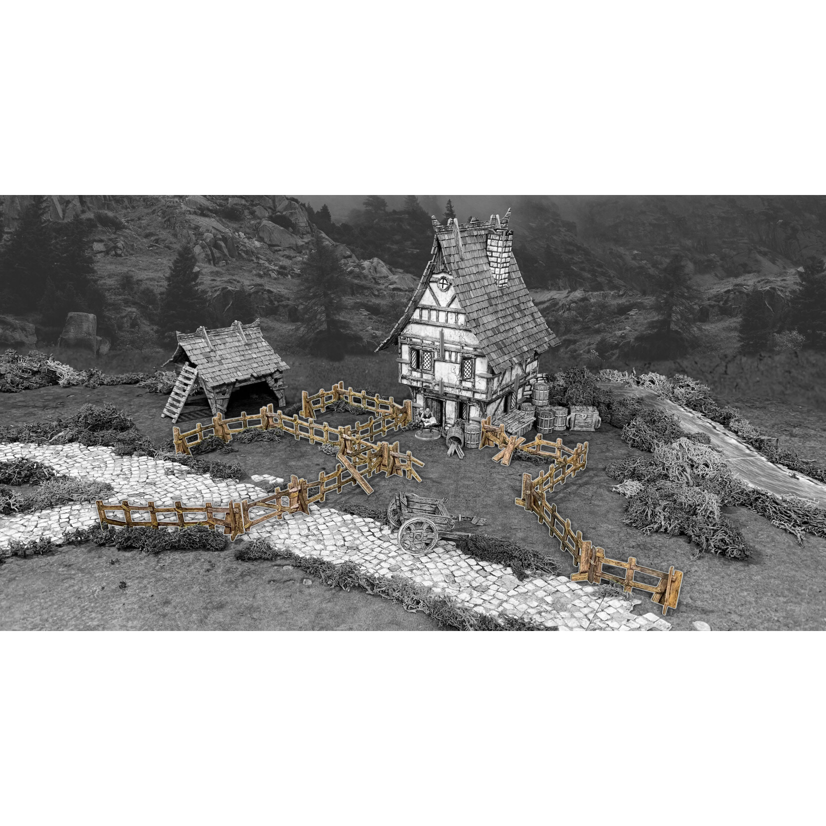 Wooden Fencing - Tabletop Games and Terrain - Battle Systems