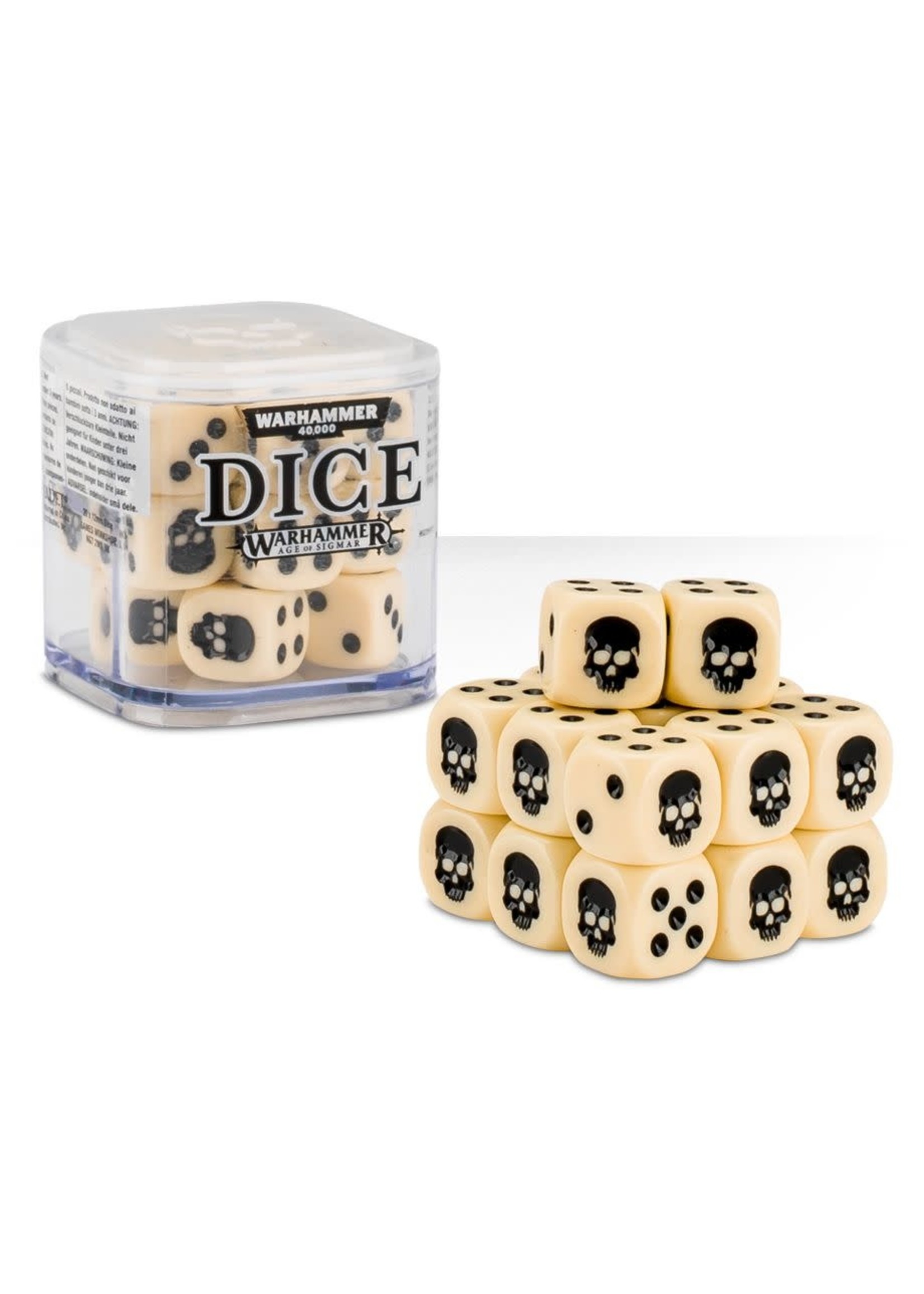 Games Workshop Warhammer Dice Cube  - Bone