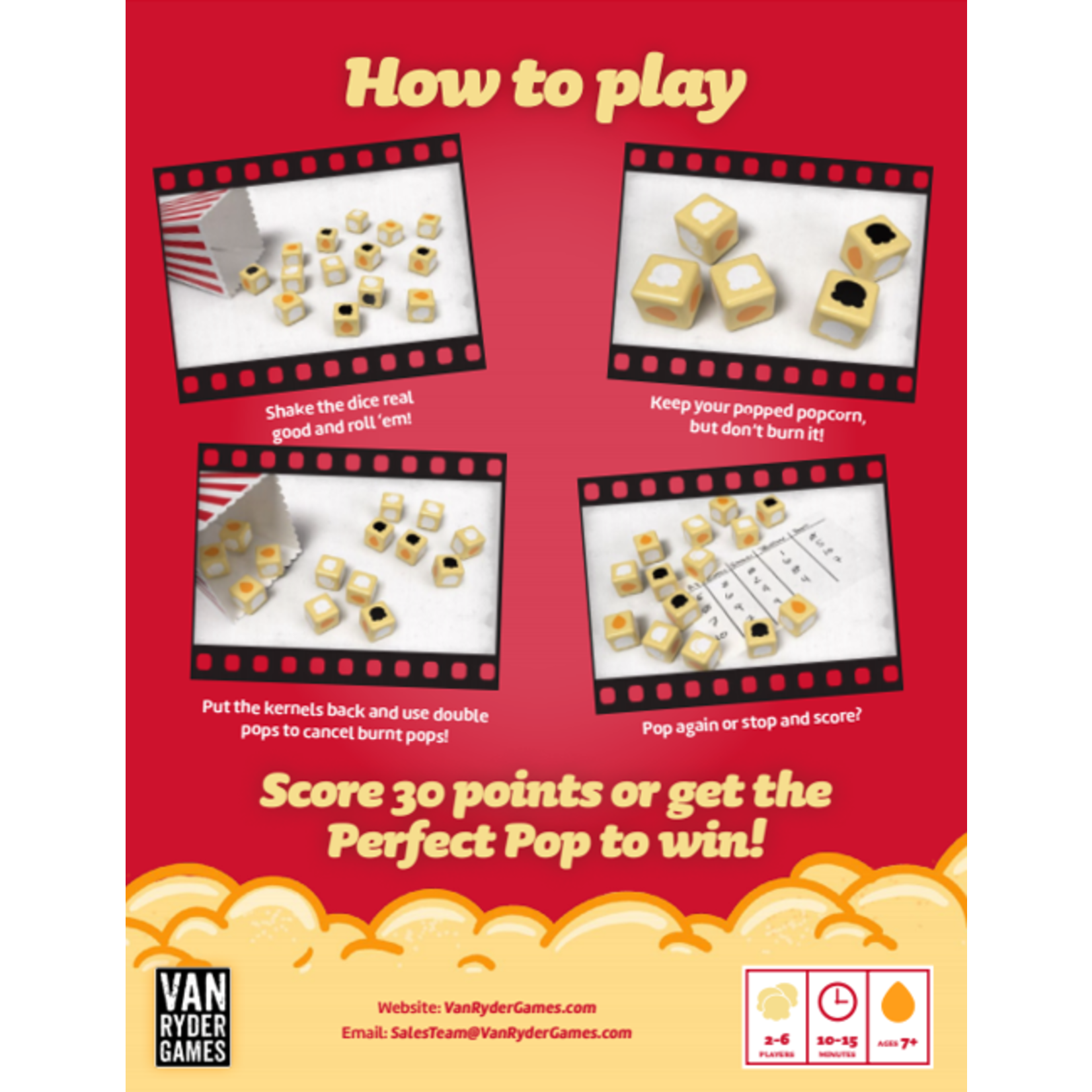 Van Ryder Games Popcorn Dice (ENG)