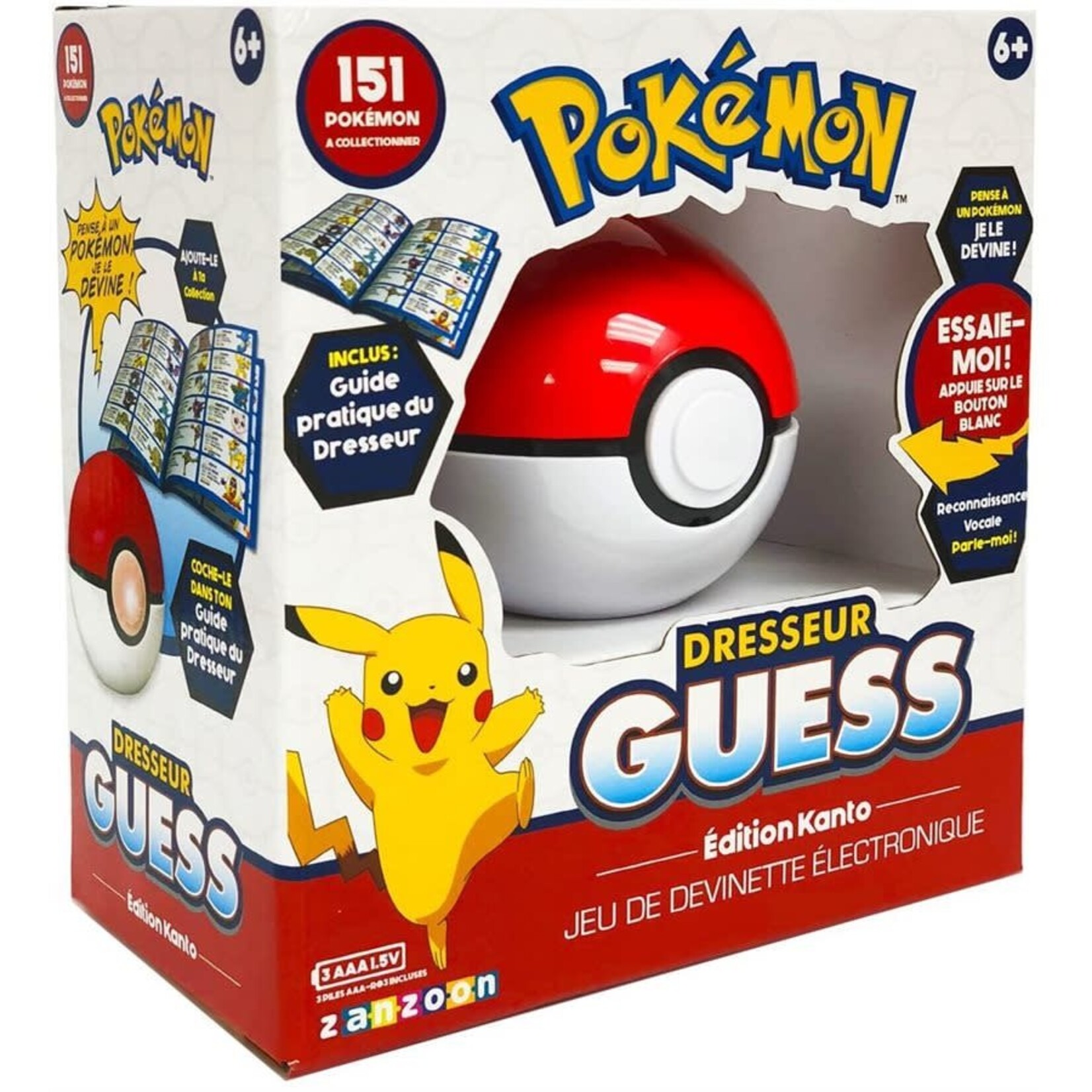 Pokémon Dresseur Guess (FR) - Édition Kanto - Jeu de devinette électronique