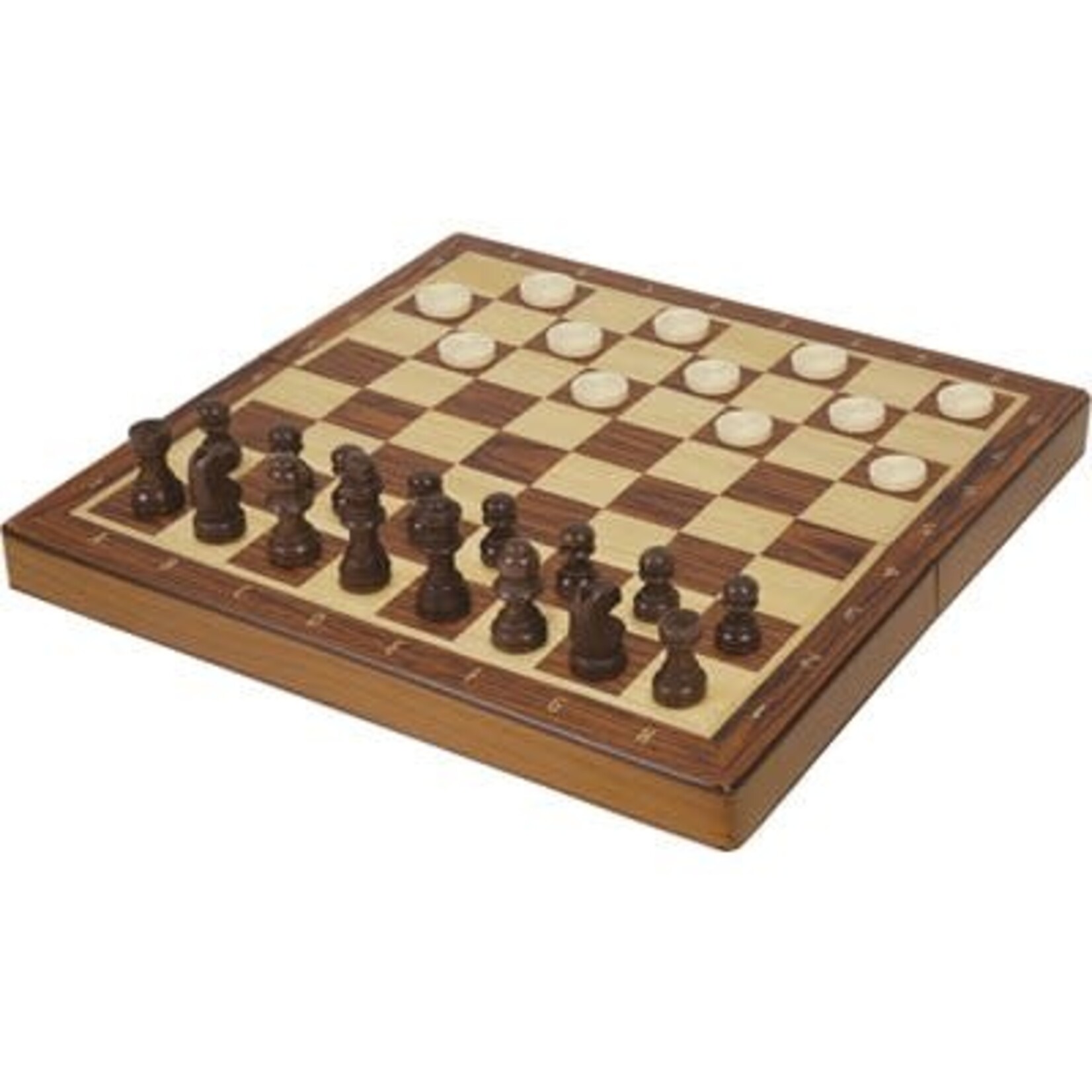 Wooden Chess and Checkers - Foldable version (ML)