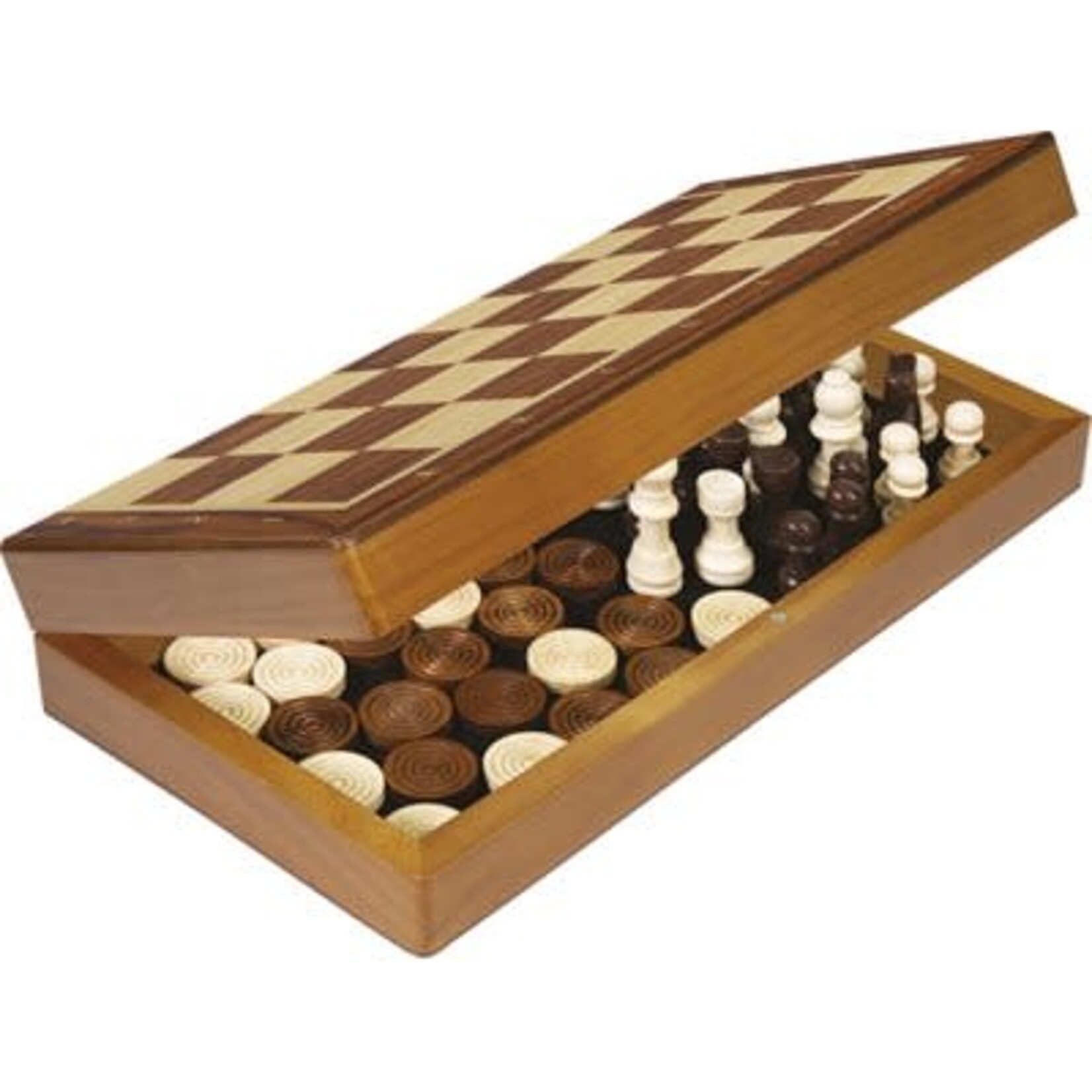 Wooden Chess and Checkers - Foldable version (ML)