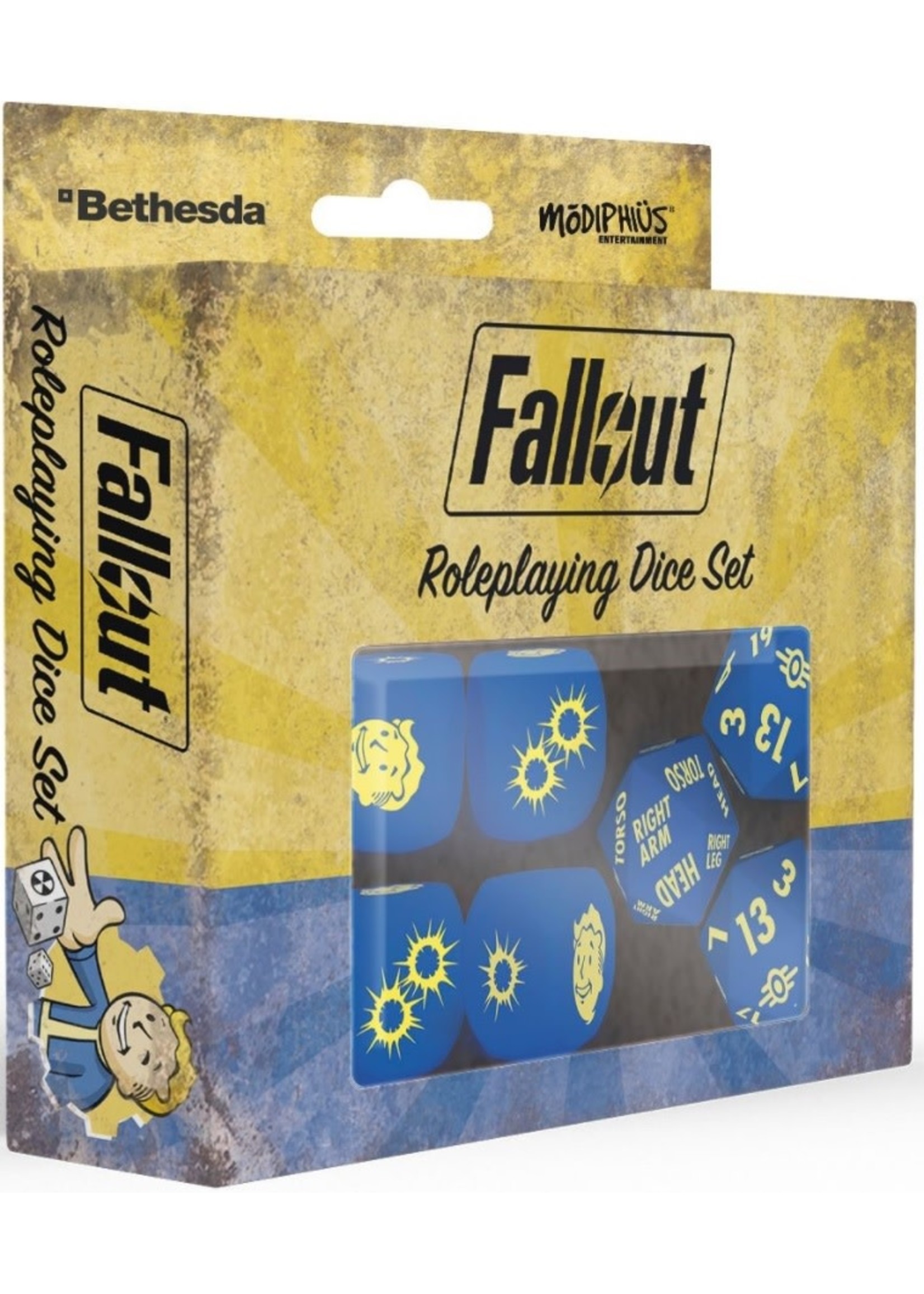 Modiphius Ensemble de dés pour le jeu de rôle Fallout