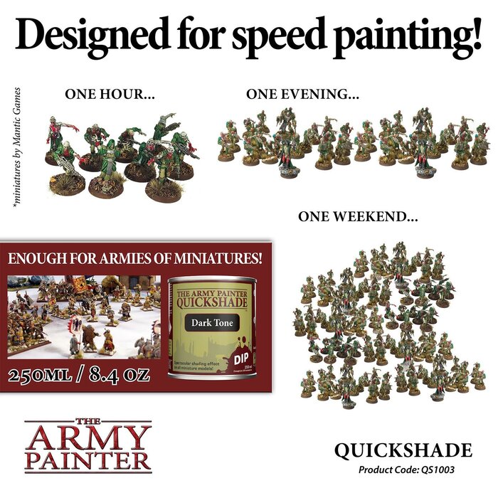 Quickshade Dark Tone The Army Painter La boutique Tabletop
