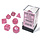 Borealis Pink/Silver: Set of 7 Polyhedral Dice by Chessex