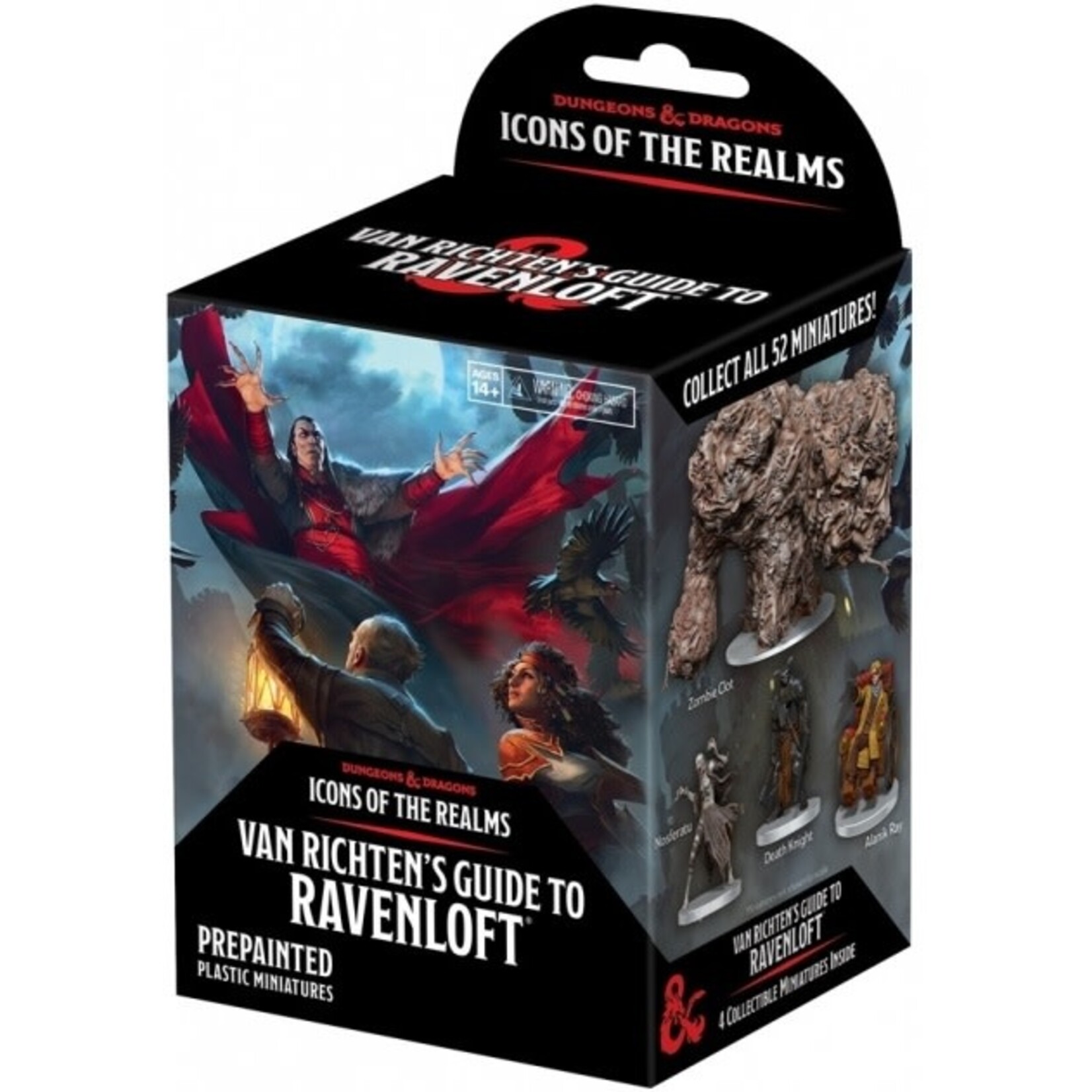 WizKids Van Richten's Guide to Ravenloft - Dungeons & Dragons Icons of the Realms - booster de 4 figurines pré-peintes de WizKids