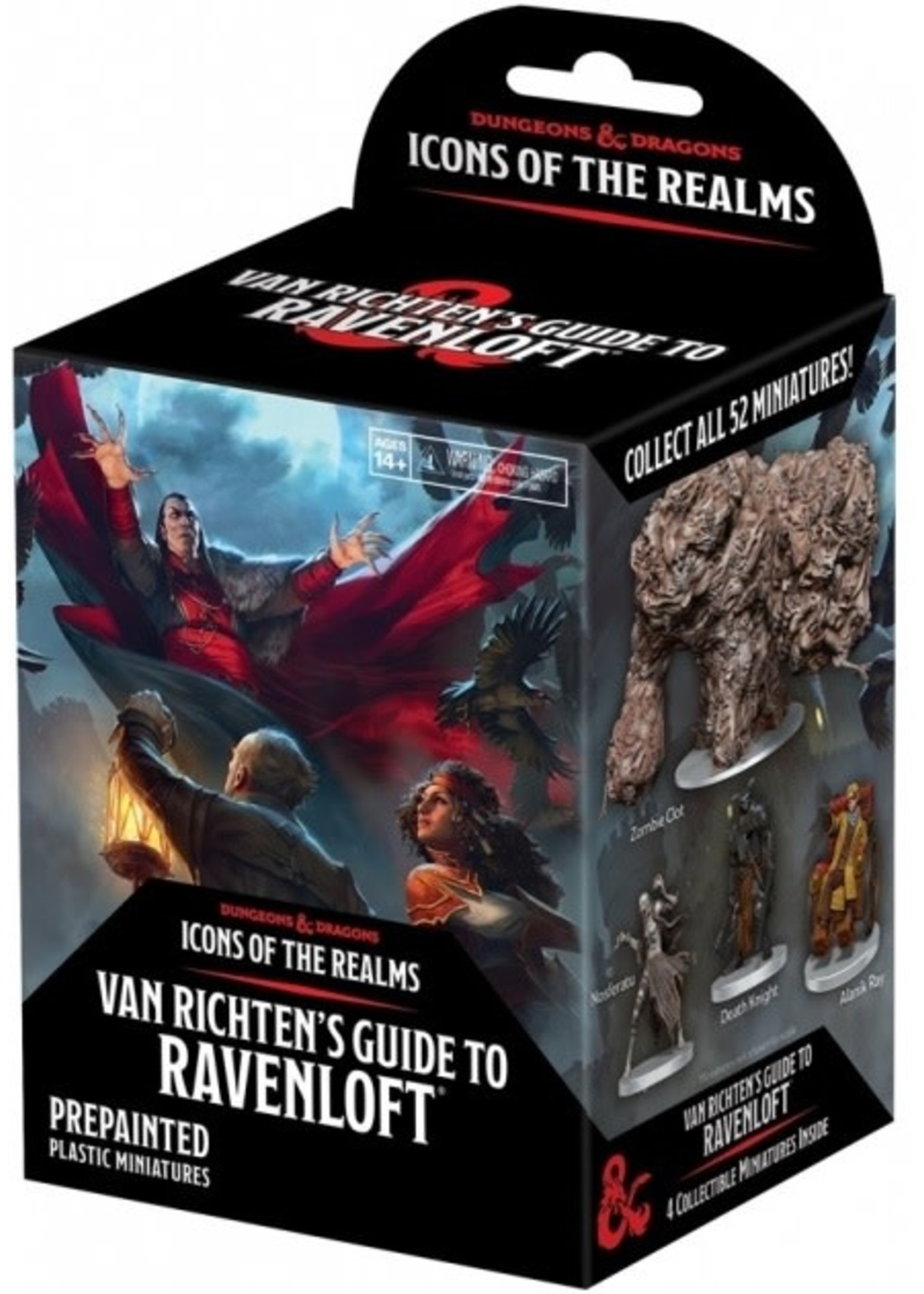 WizKids Van Richten's Guide to Ravenloft - Dungeons & Dragons Icons of the Realms - 4 pre-painted collectible miniatures booster