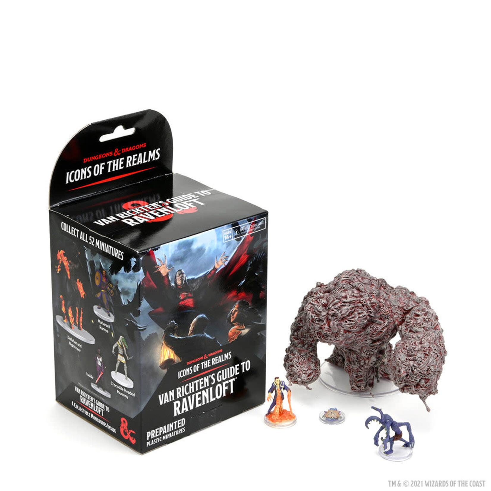 WizKids Van Richten's Guide to Ravenloft - Dungeons & Dragons Icons of the Realms - booster de 4 figurines pré-peintes de WizKids