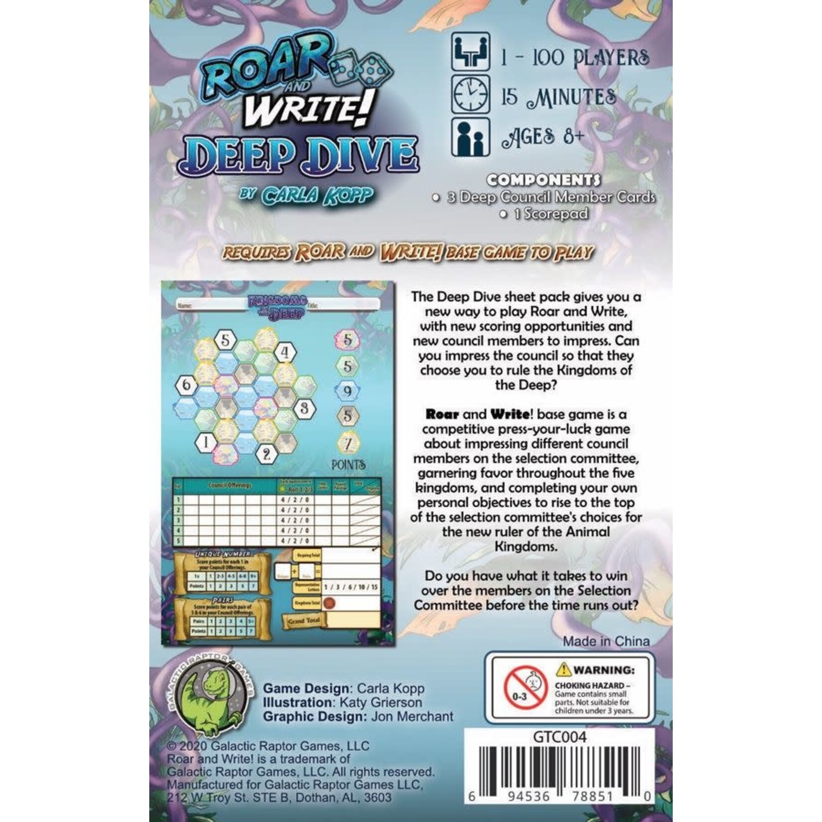 Roar and Write! Deep Dive Expansion (ENG)