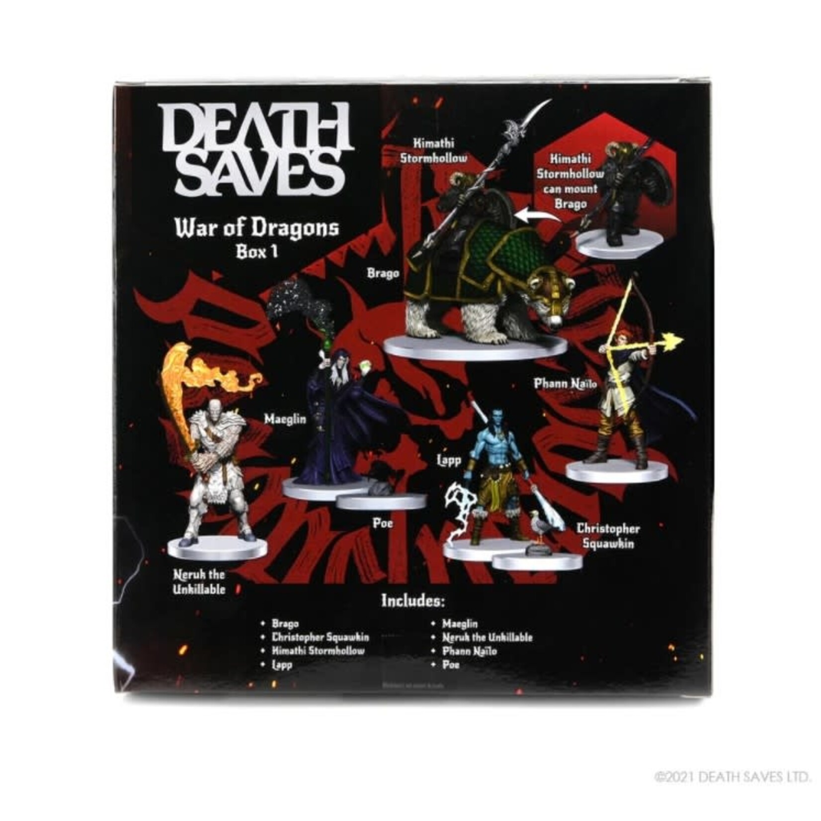 WizKids War of Dragons, Box 1 - Death Saves - Pre-painted  Miniatures