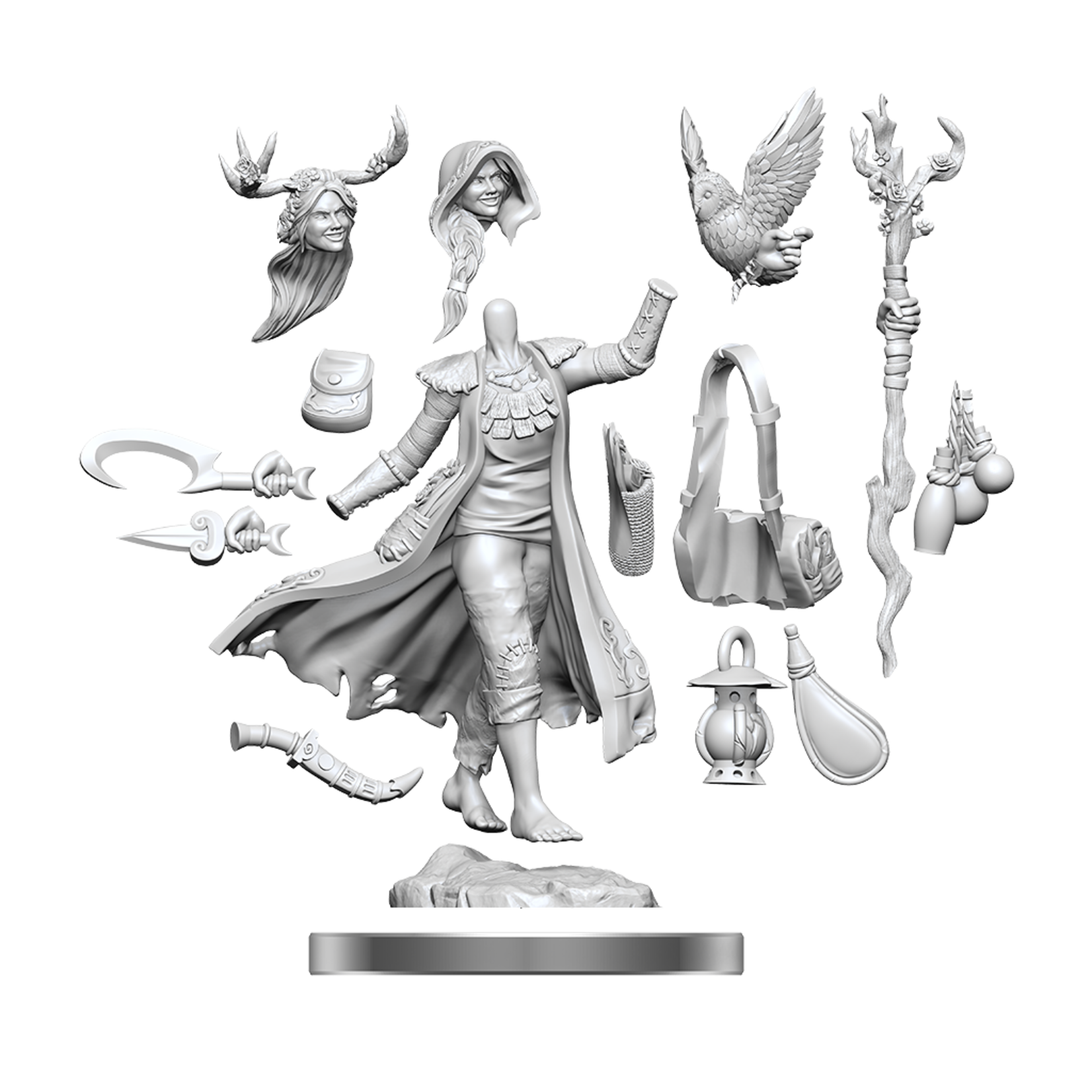 WizKids Human Druid (Female) - D&D FRameworks - WizKids