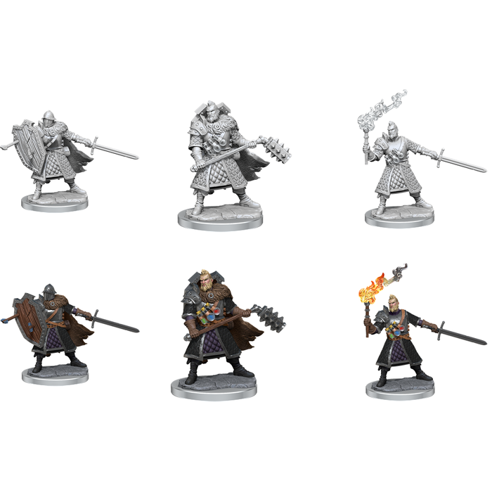 Miniatura Mago Humano Masculino D&D Frameworks - HIPS, Desmontable, Personalizable, Para Pintar Y Coleccionar