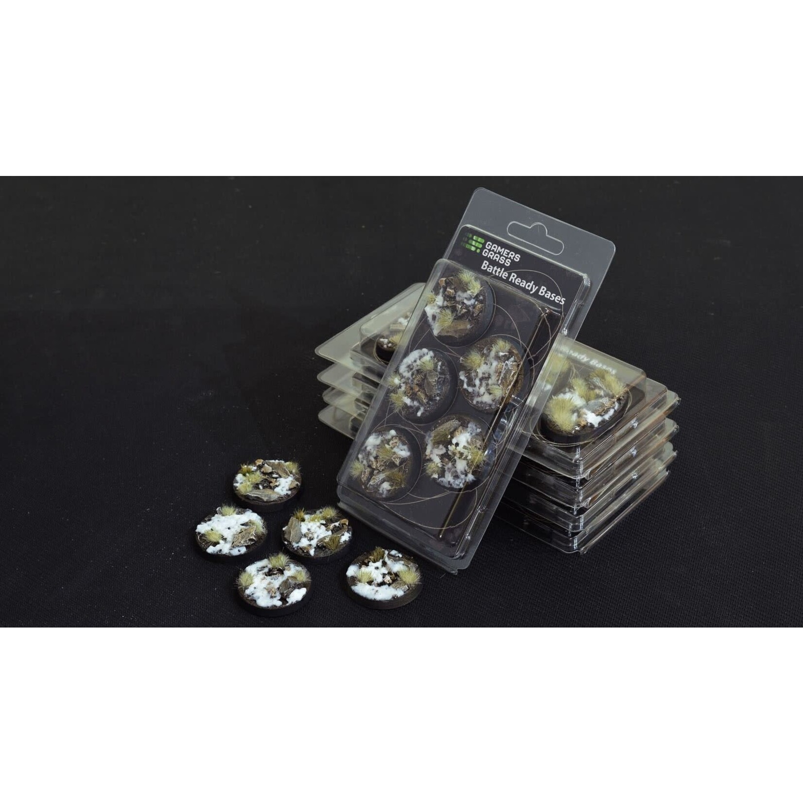Gamers Grass Winter Round 40mm - Battle Ready Bases - Gamers Grass