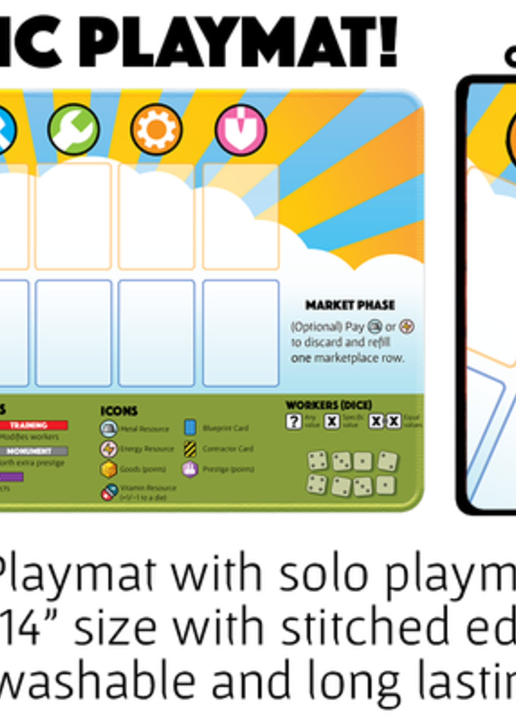 Fantastic Factories Playmat - Spielmatte Aus Neopren Für Brettspiele