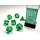 Translucent Green/White - Set of 7 Polyhedral Dice from Chessex