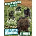 Flat Plastic Miniatures: Orcs & Goblins Horde