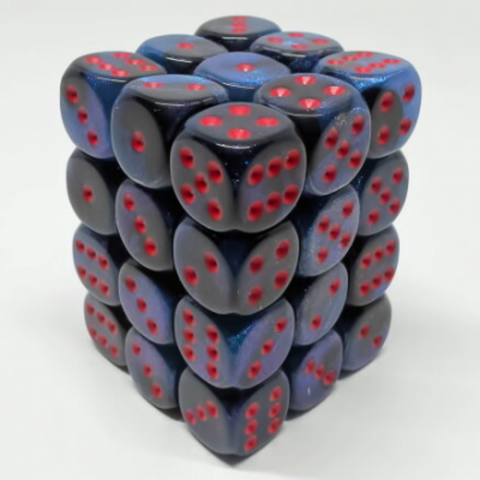 Gemini Black-Starlight/red 36d6 12mm - Chessex