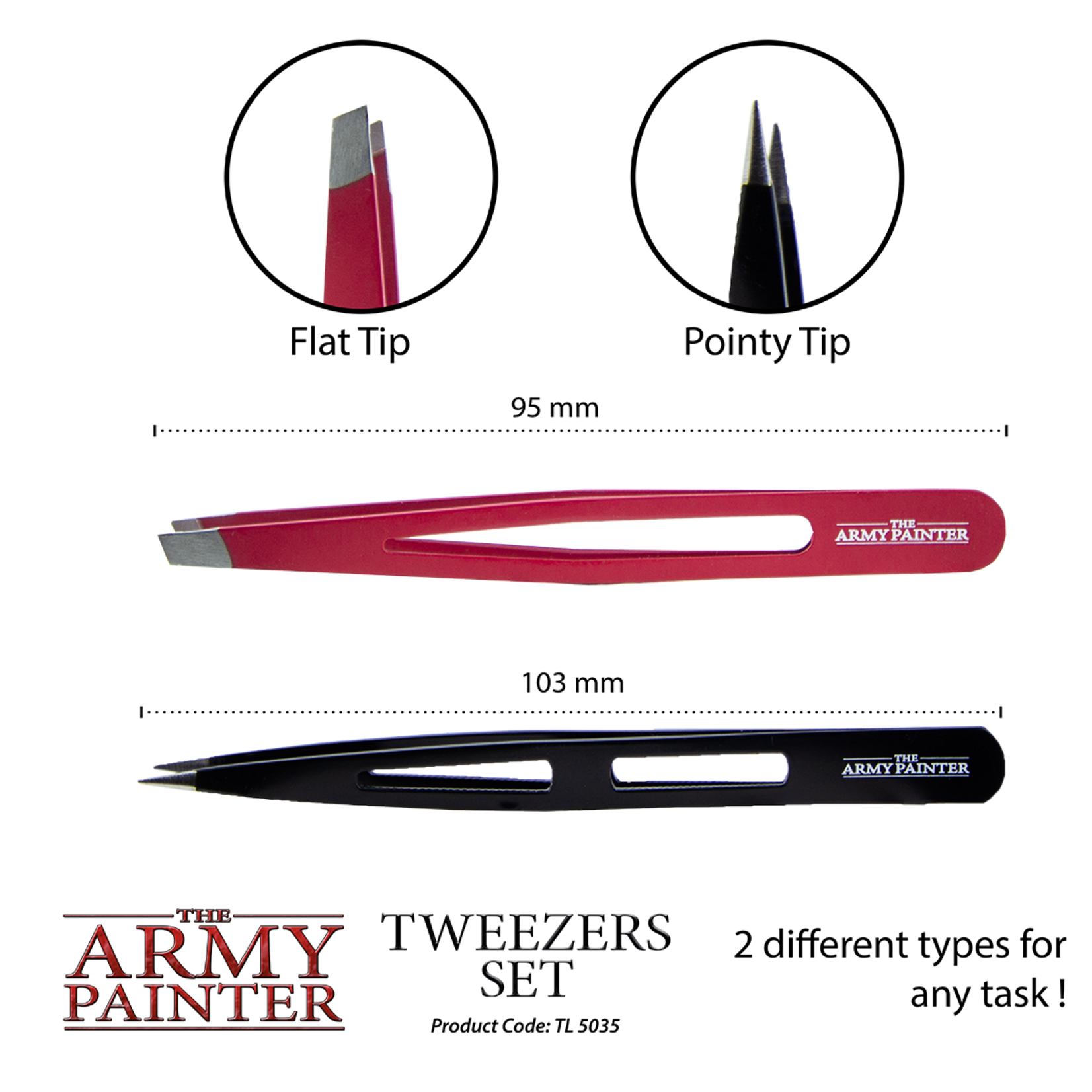 Tweezers Set - Miniature & Model Tools - The Army Painter