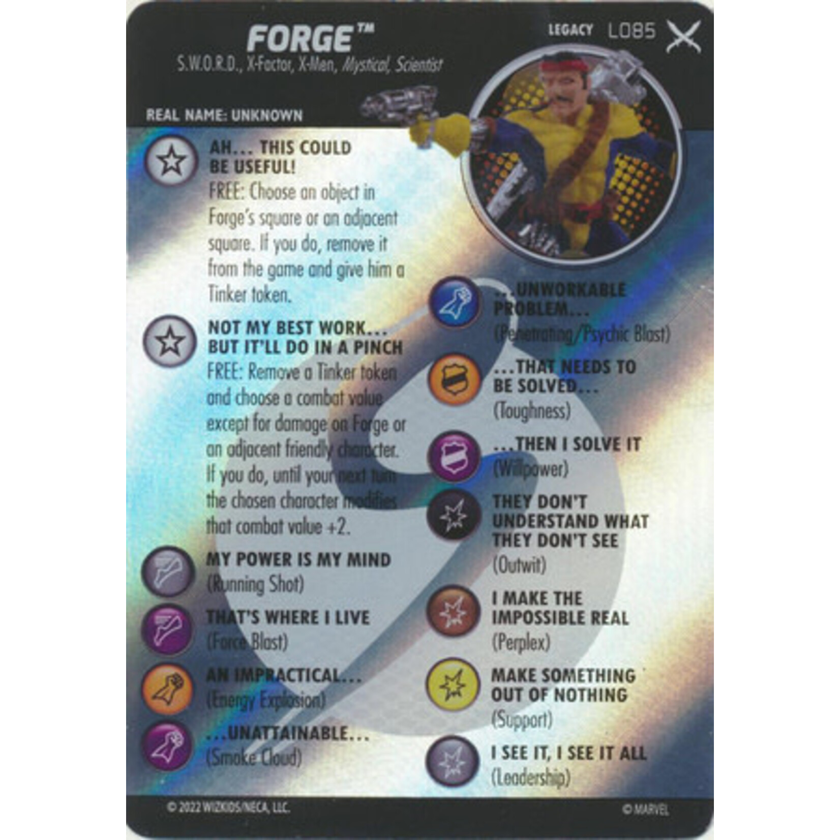 WizKids Forge Legacy Card L085 (X of Swords Legacy Card)