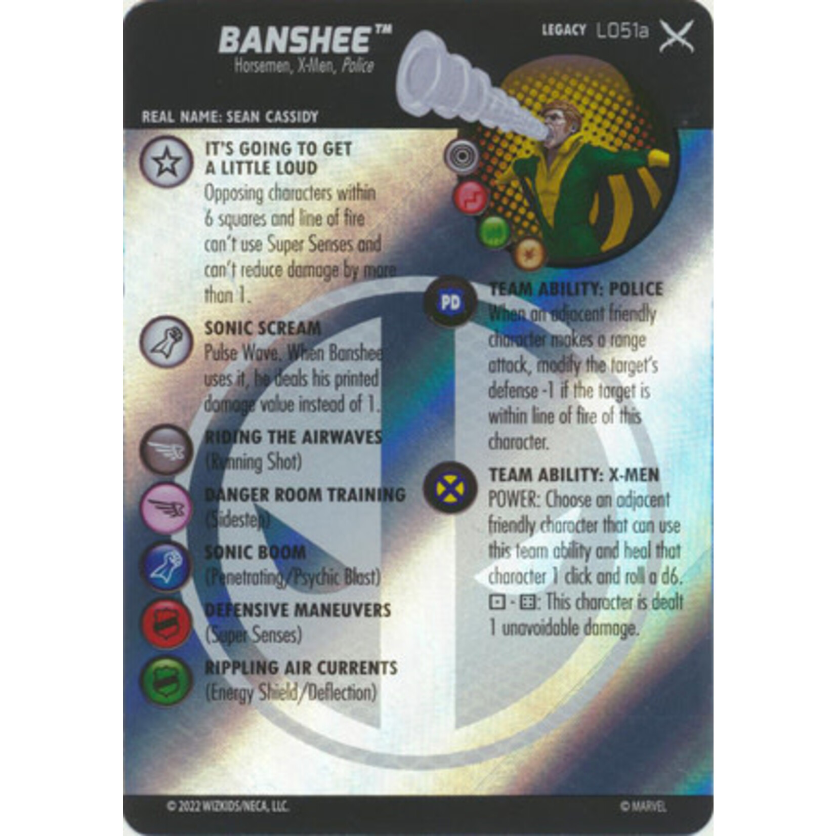 WizKids Banshee L051a Legacy Card (X of Swords Legacy Card)