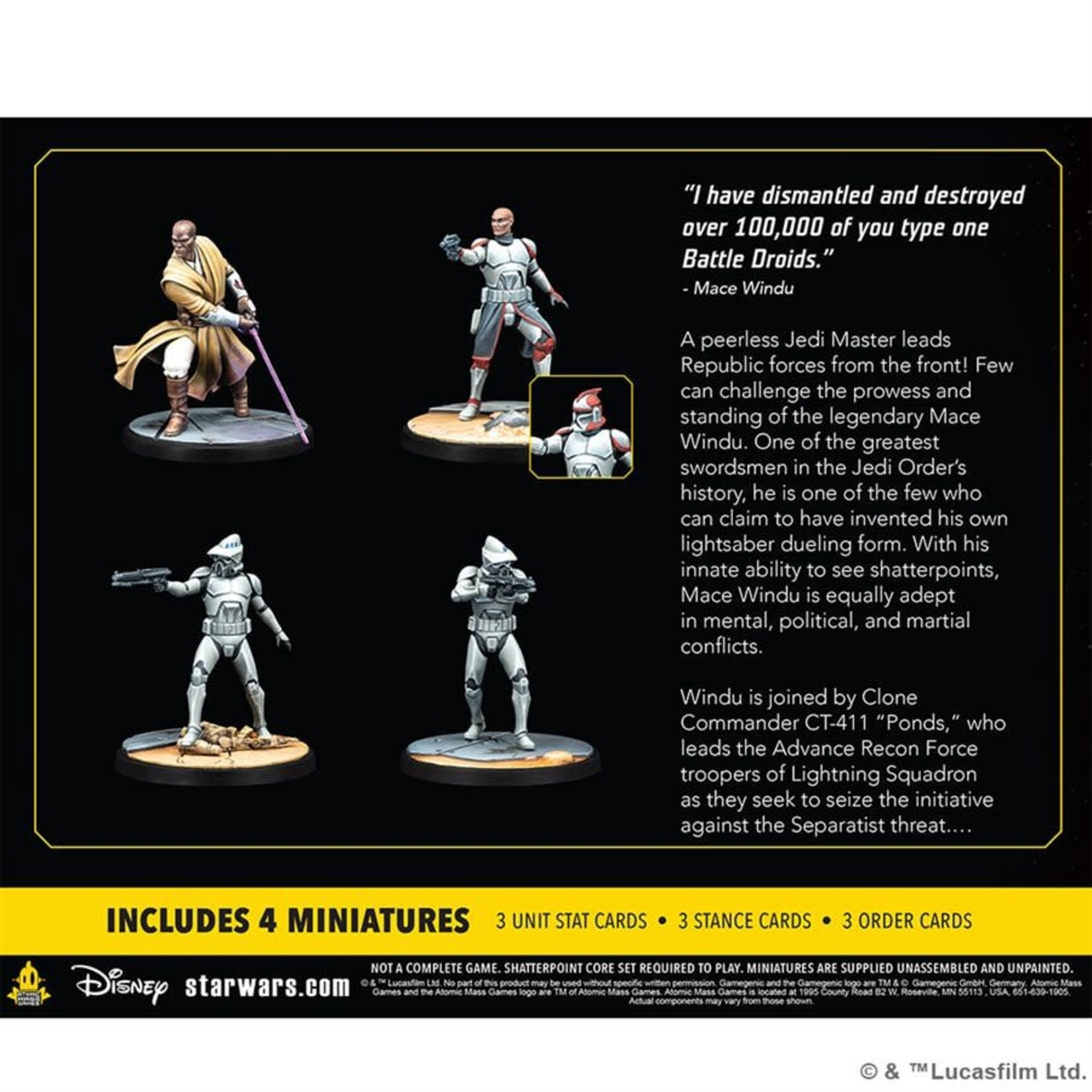 Star Wars: Shatterpoint - This Party's Over, Mace Windu Squad Pack (ML)