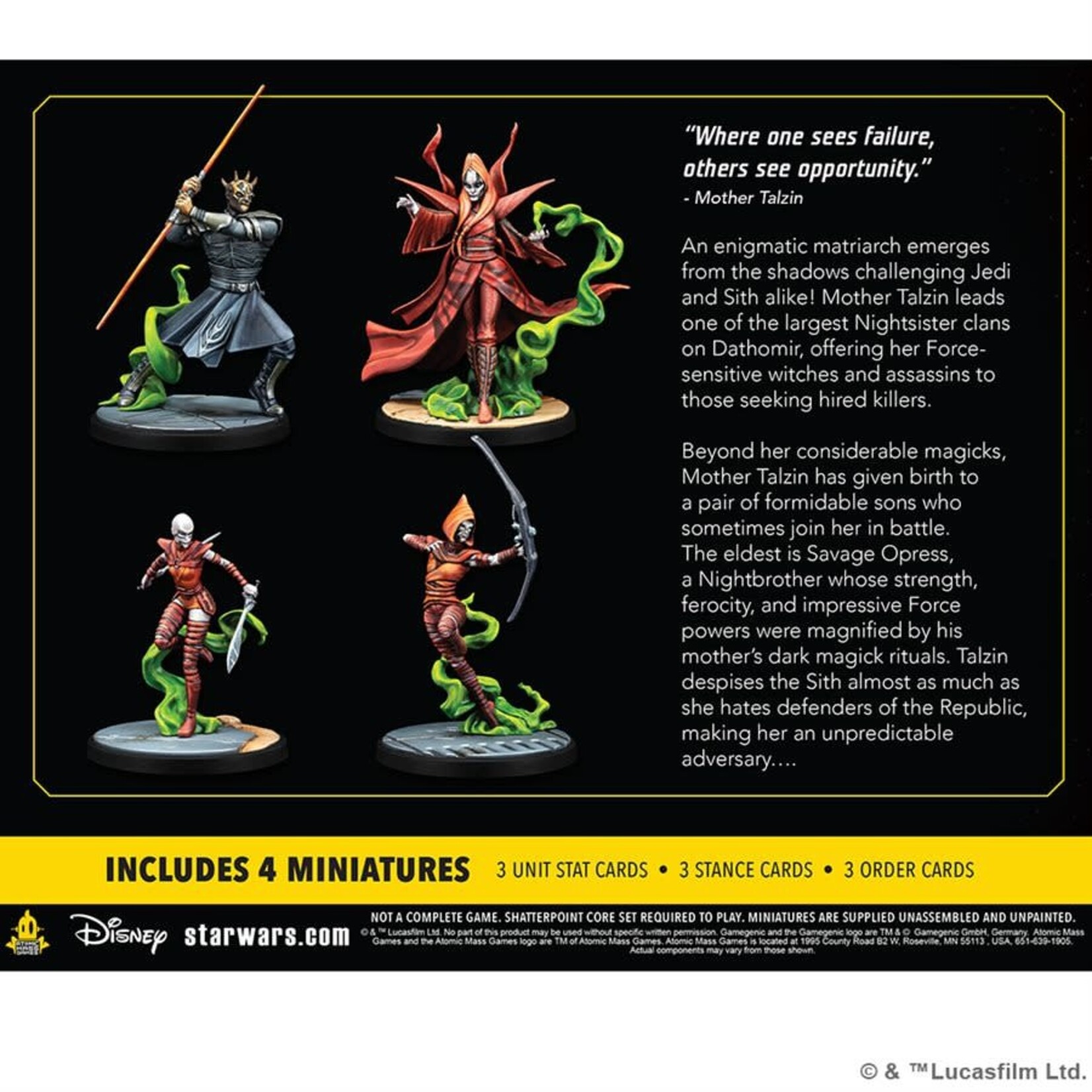 Star Wars: Shatterpoint - Witches of Dathomir: Mother Talzin Squad Pack (ML)