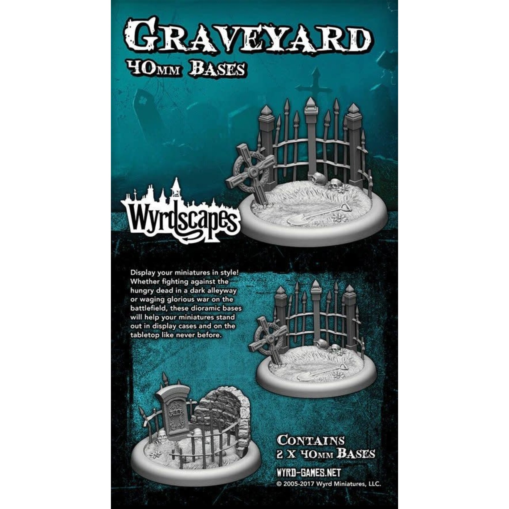 Wyrd Games Graveyard 40mm Bases (2) - Wyrdscapes
