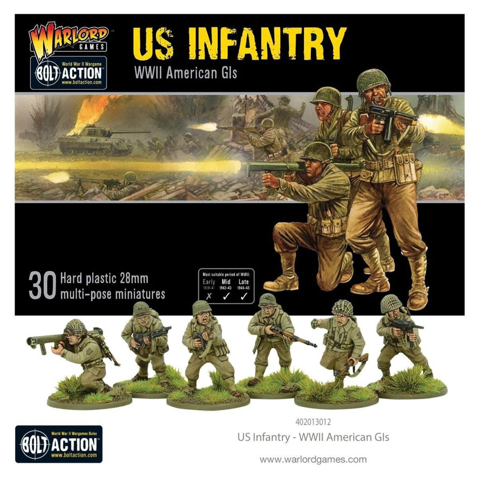 Warlord Games US Infantry - WWII American GIs - Bolt Action