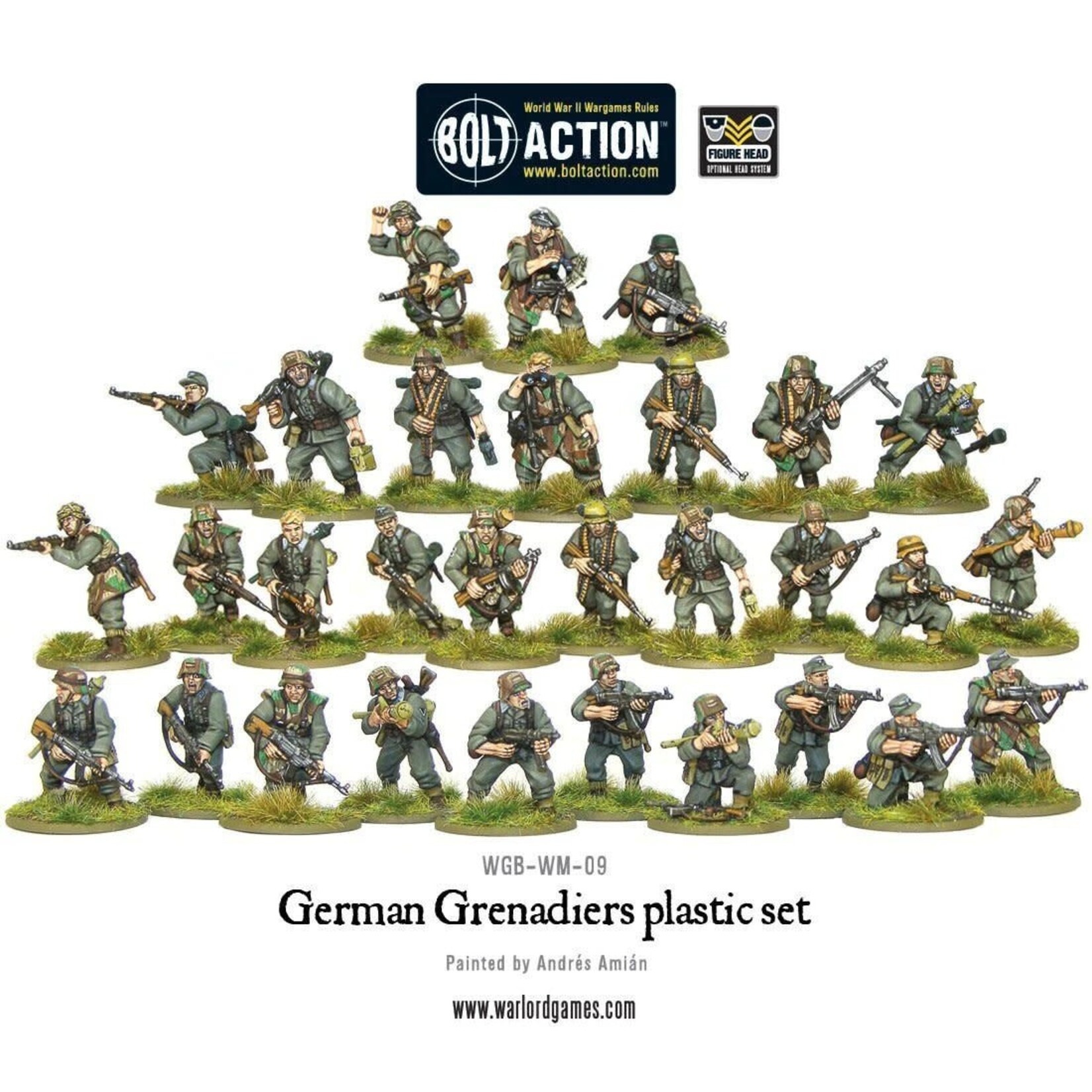 Warlord Games German Grenadiers Plastic Box Set - Bolt Action