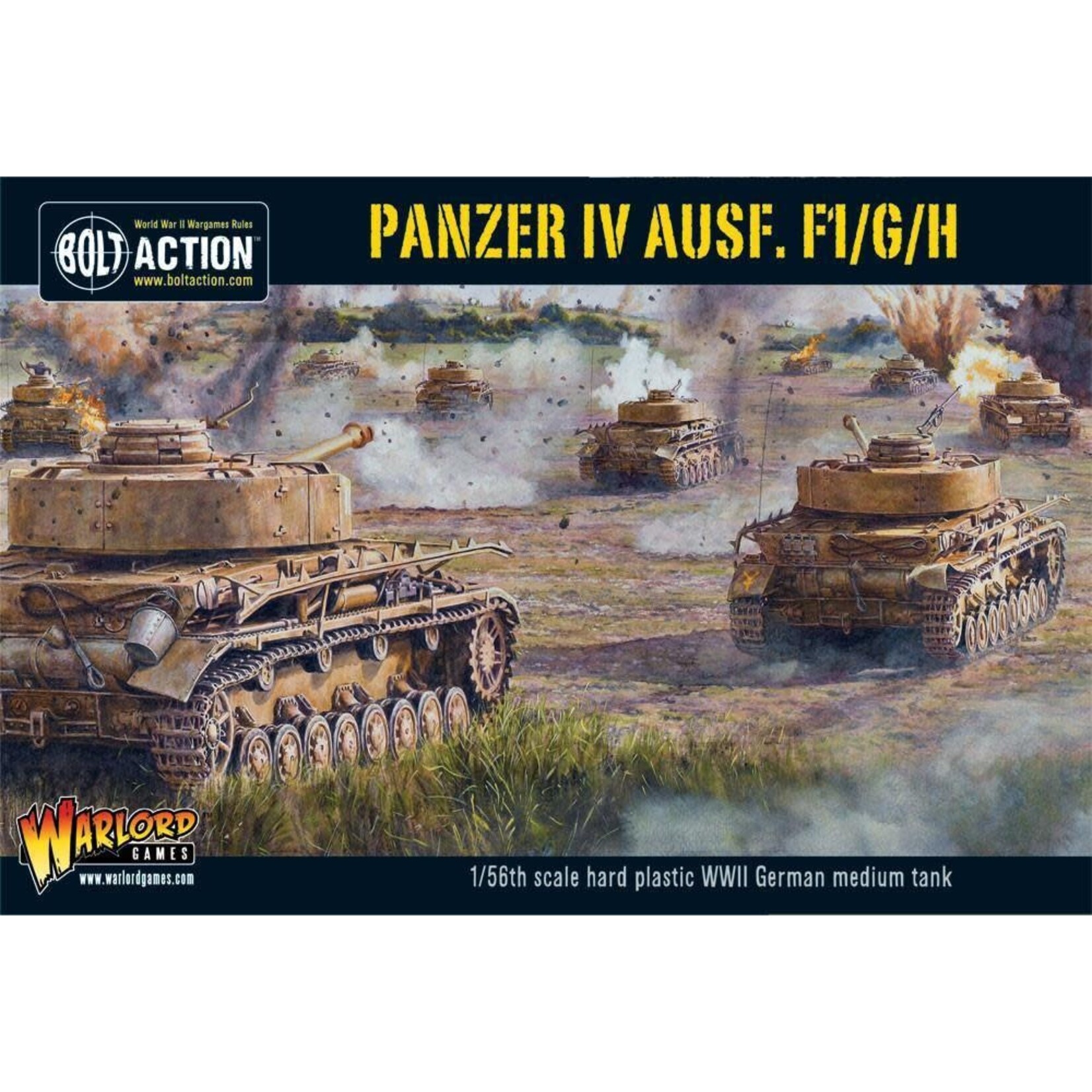 Warlord Games Panzer IV Ausf. F1/G/H Medium Tank (Plastic) - Bolt Action