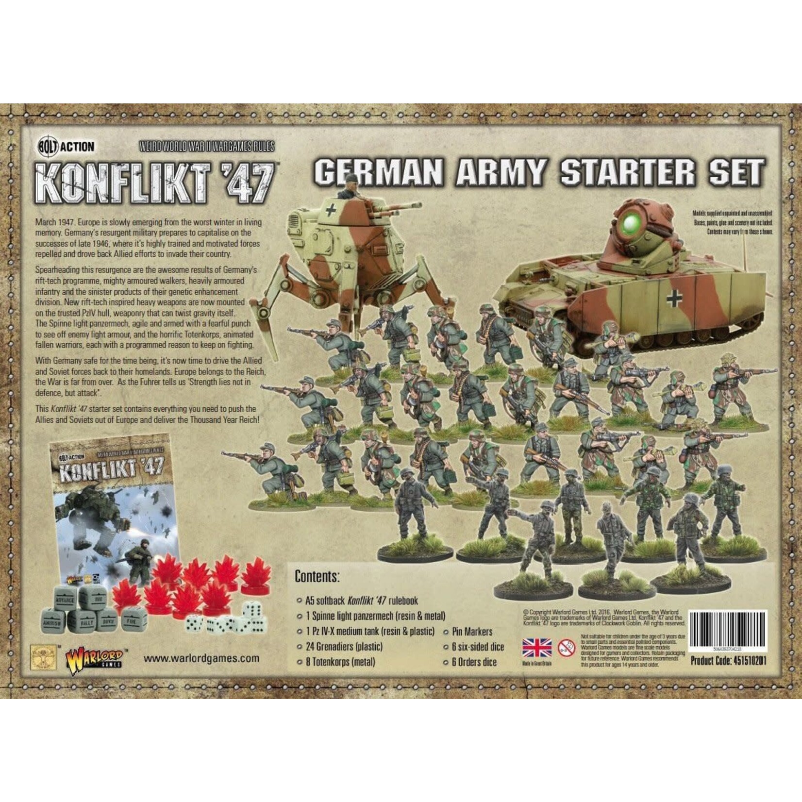 Warlord Games German Army Starter Set - Konflikt '47
