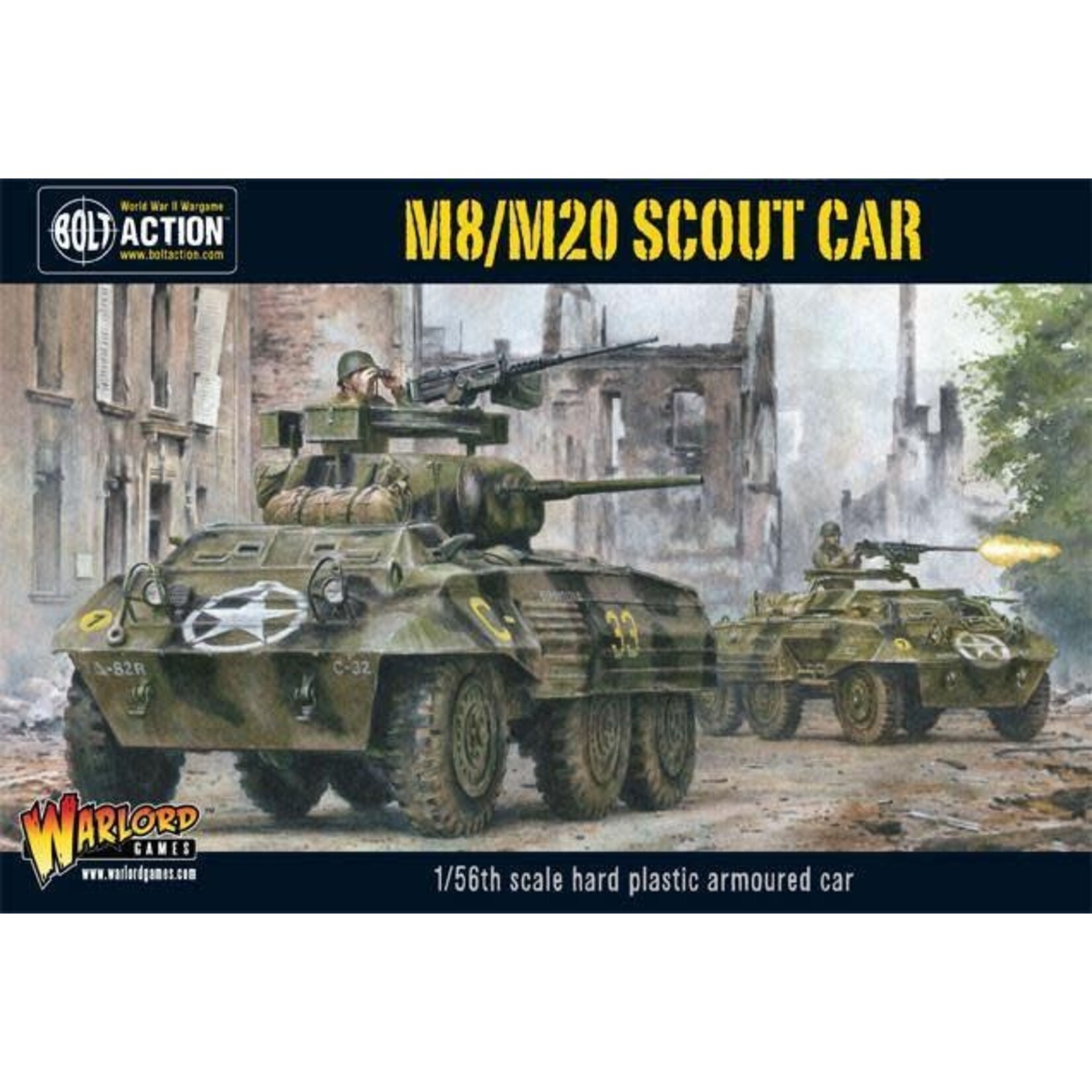 Warlord Games M8/M20 Greyhound Scout Car (Plastic Box)