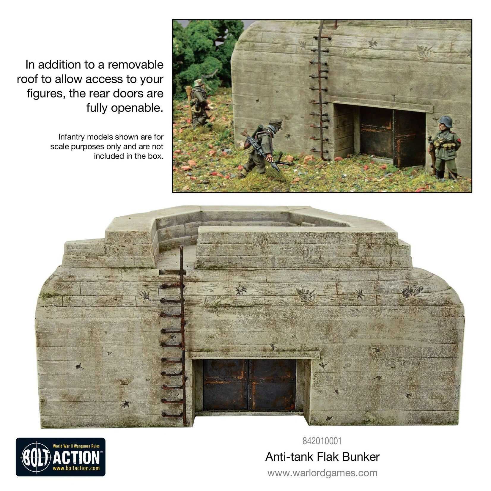 Warlord Games Anti-Tank / Flak Bunker - Bolt Action