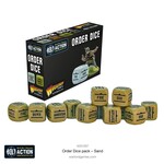Warlord Games Order Dice (12) - Sand - Bolt Action