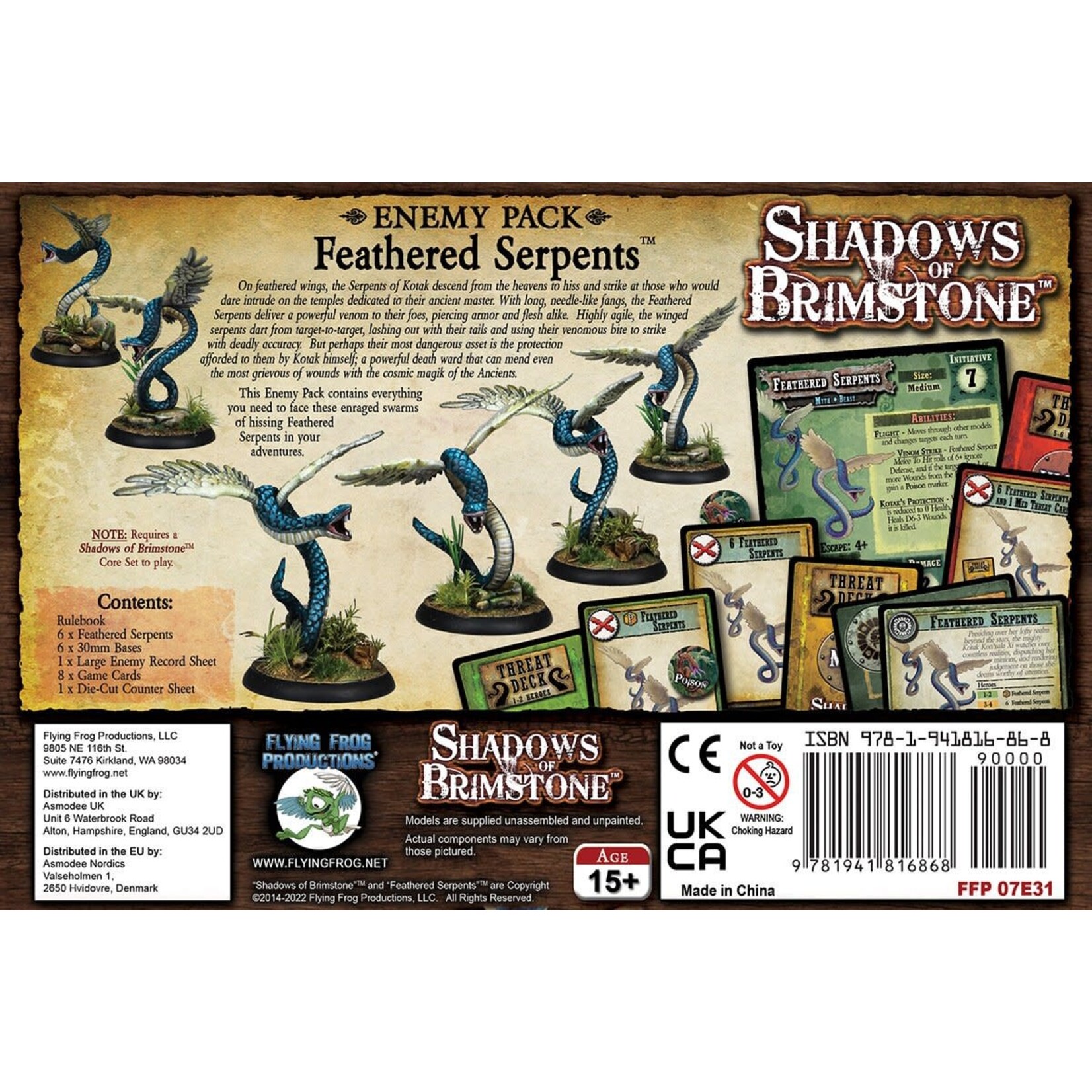 Feathered Serpents Enemy Pack - Shadows of Brimstone