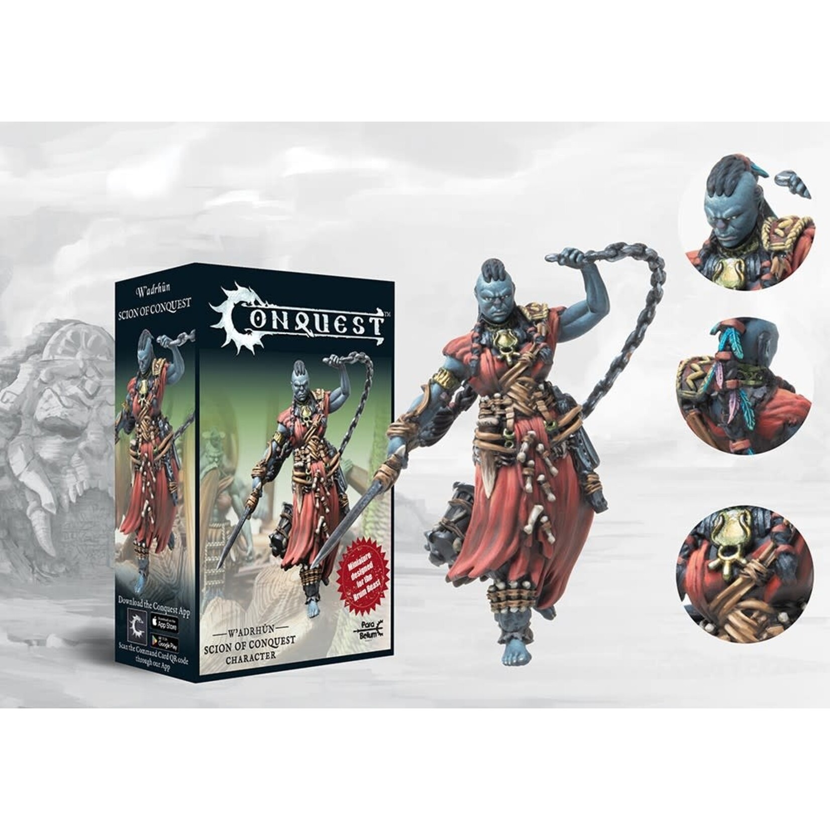 Para Bellum Games Scion Of Conquest Drum Beast Rider - W’adrhŭn - Conquest