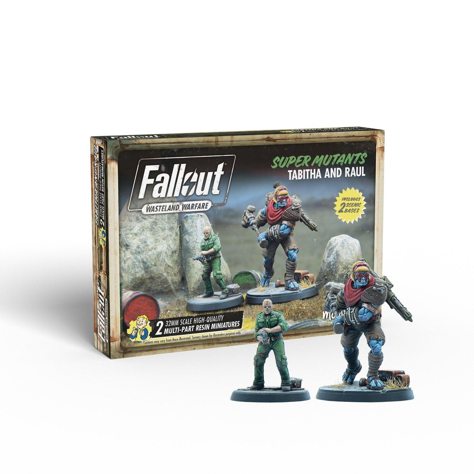 Modiphius Tabitha and Raul - Super Mutants - Fallout: Wasteland Warfare