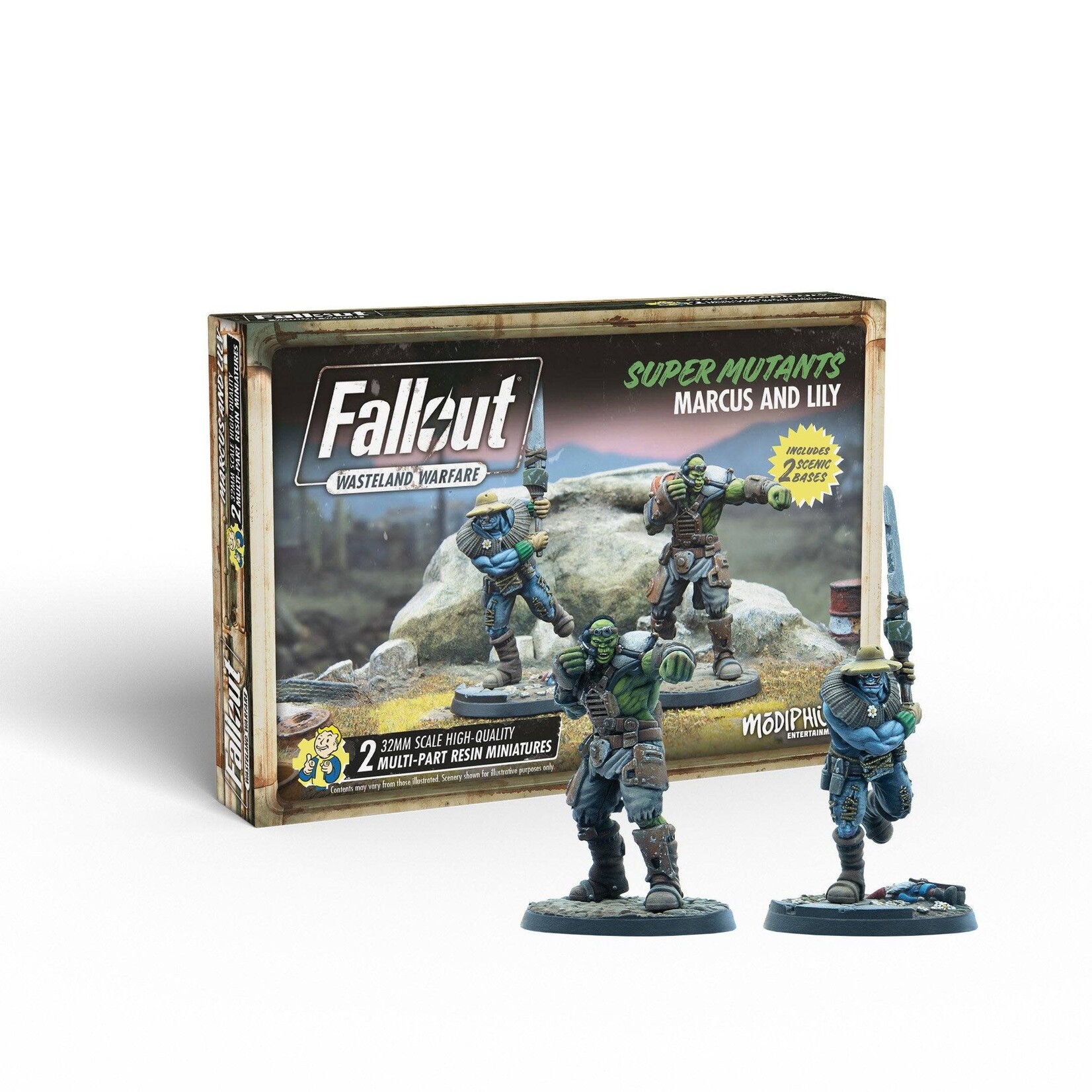 Modiphius Marcus and Lilly - Super Mutants - Fallout: Wasteland Warfare