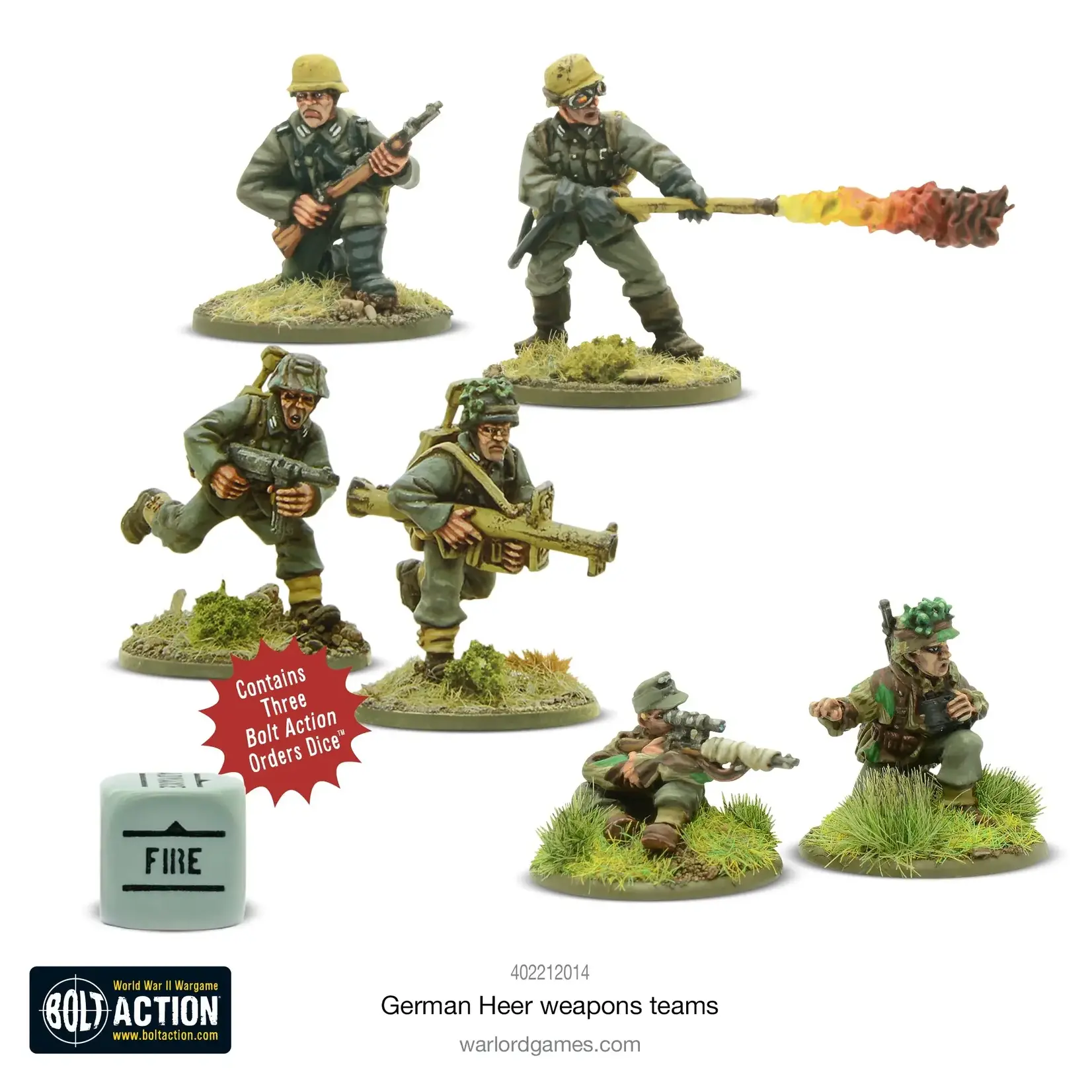 Warlord Games German Heer Weapons Teams - Bolt Action